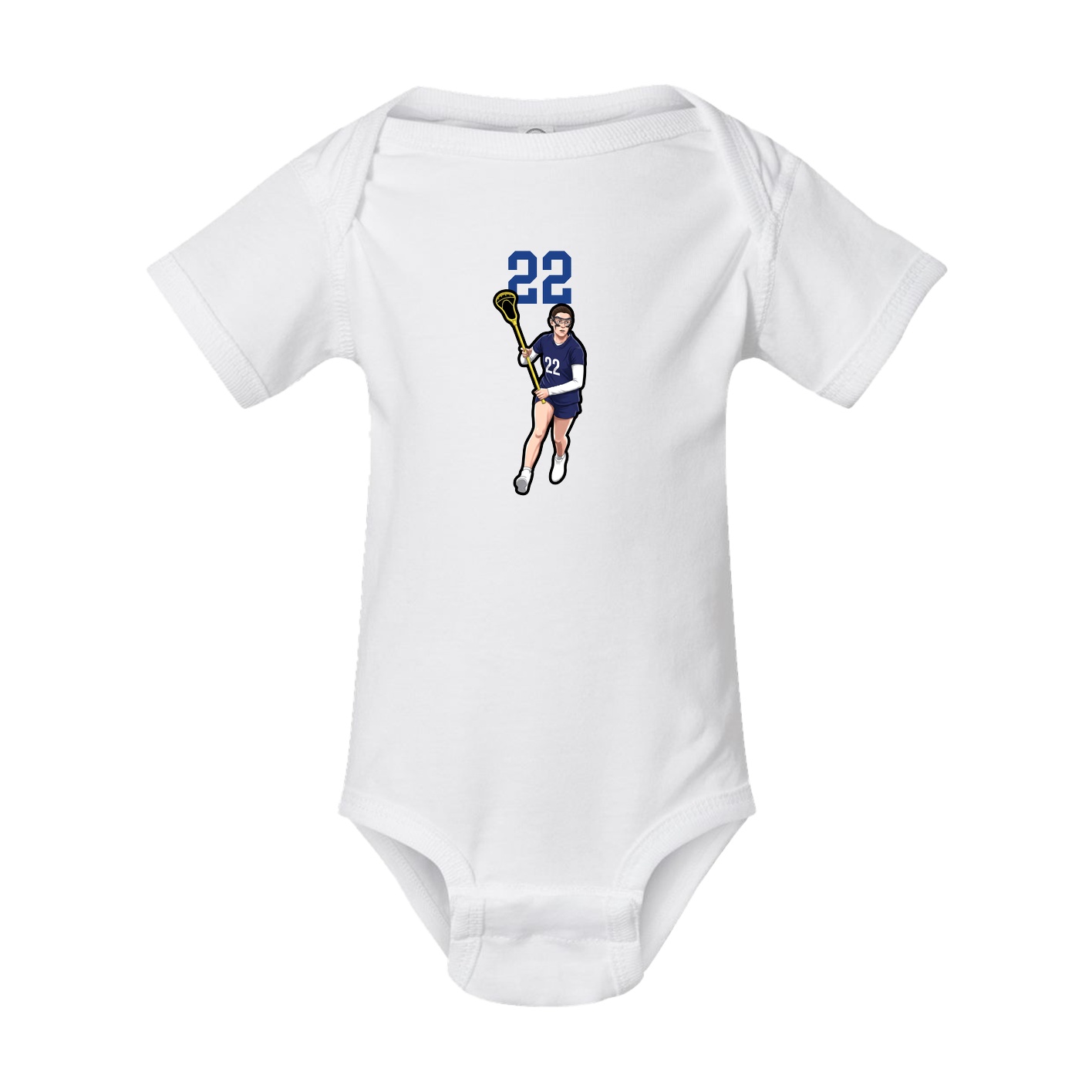 Baby Onesie — Number Top in White