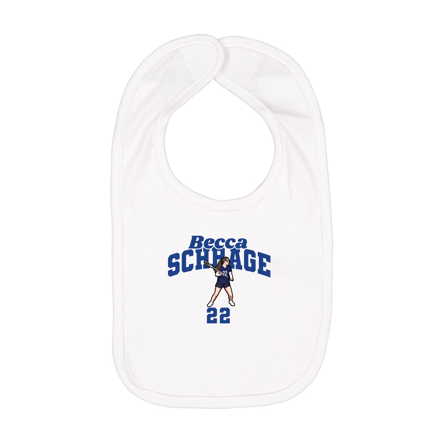 Infant Bib — Signature Arch in White