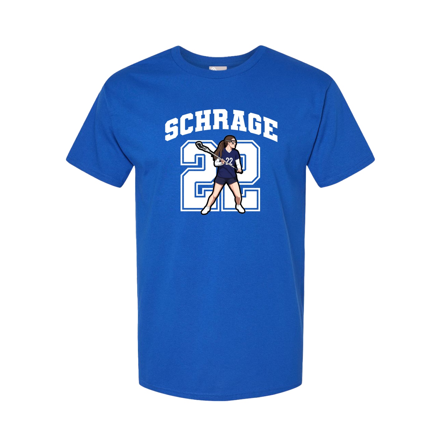 Youth Tee — Number in Royal