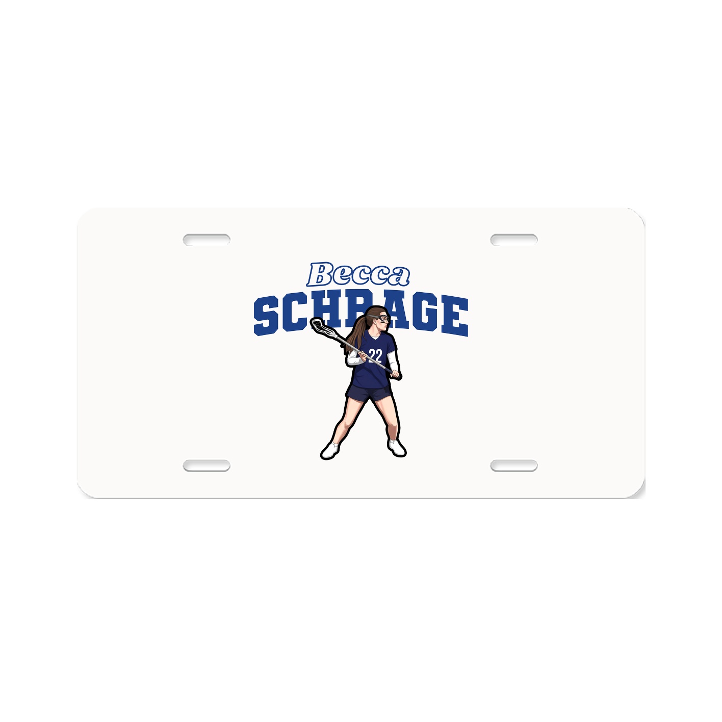 License Plate — Name Arch in Classic