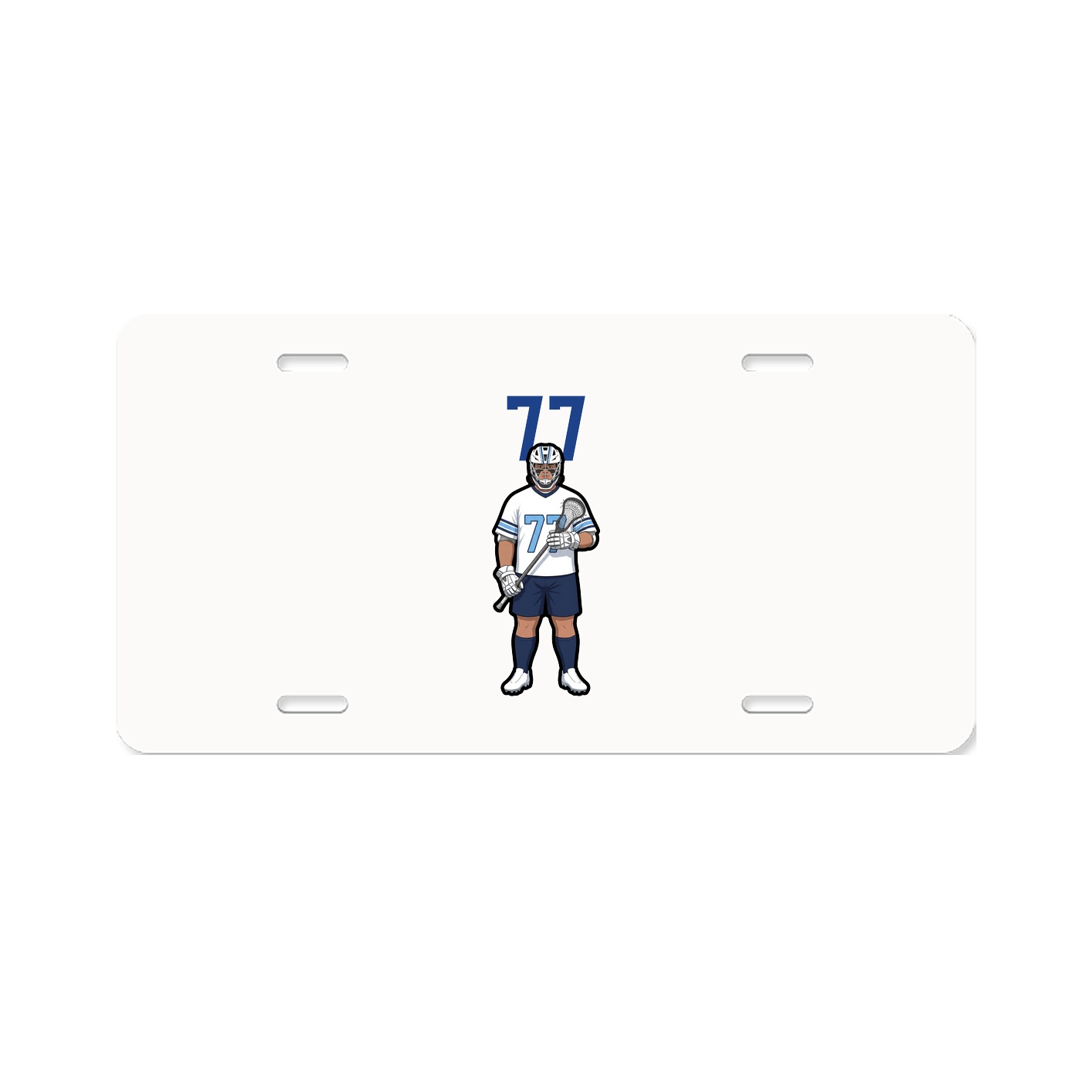 License Plate — Number Top in Classic