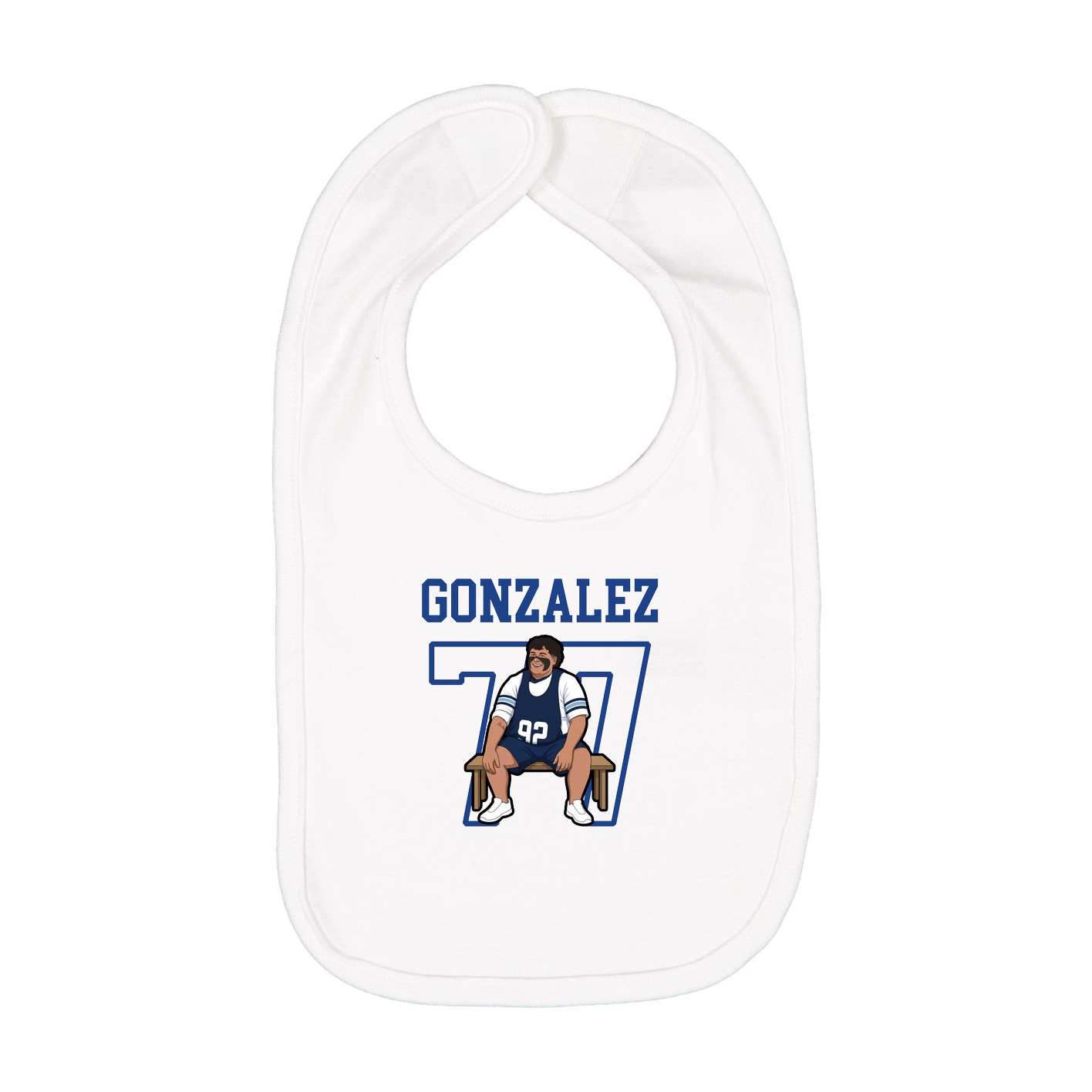 Infant Bib — Shirsey in White