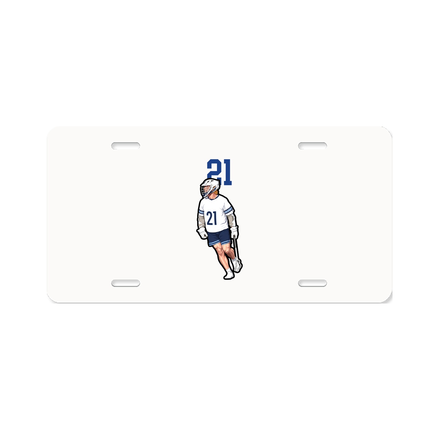 License Plate — Number Top in Classic