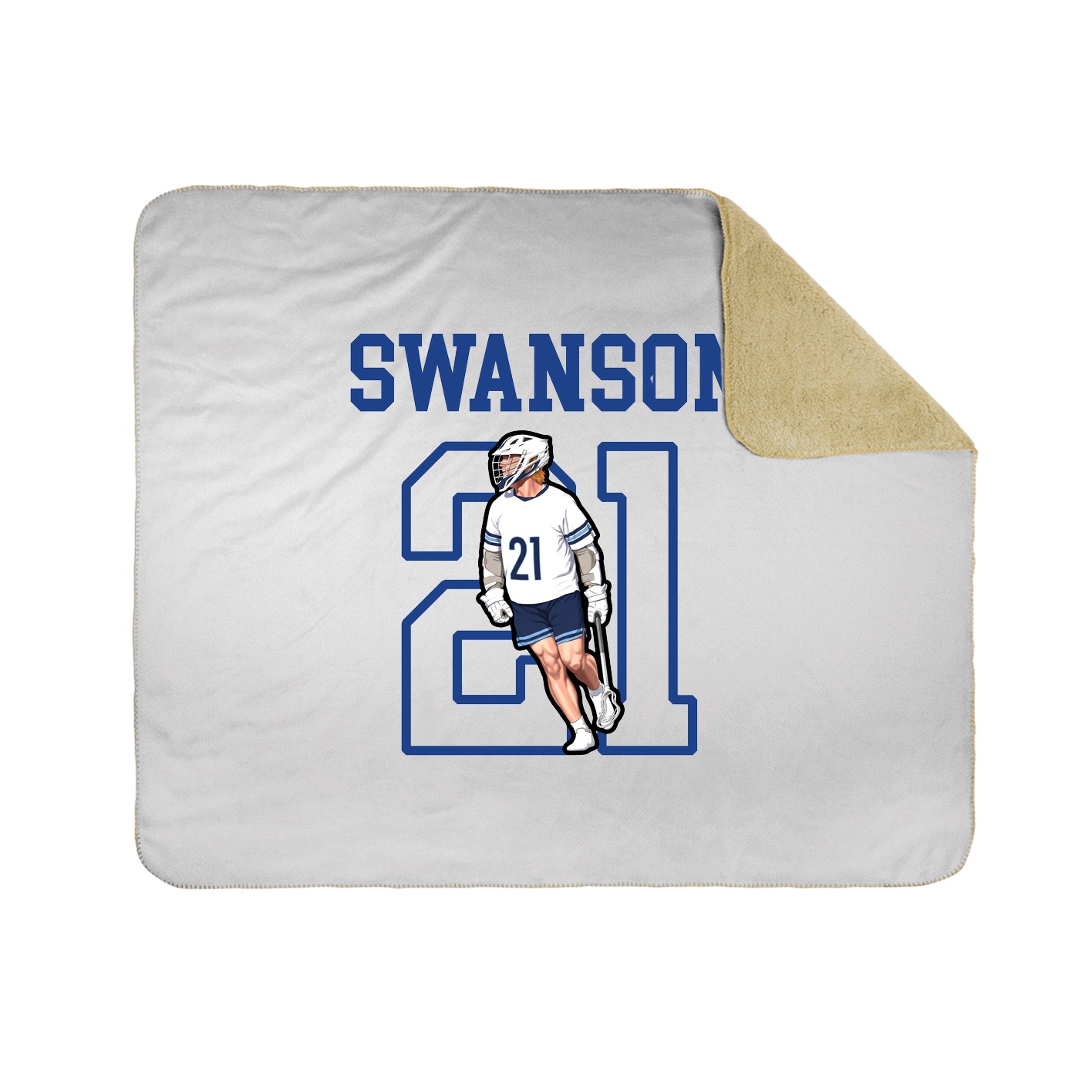 Throw Blanket — Shirsey in White