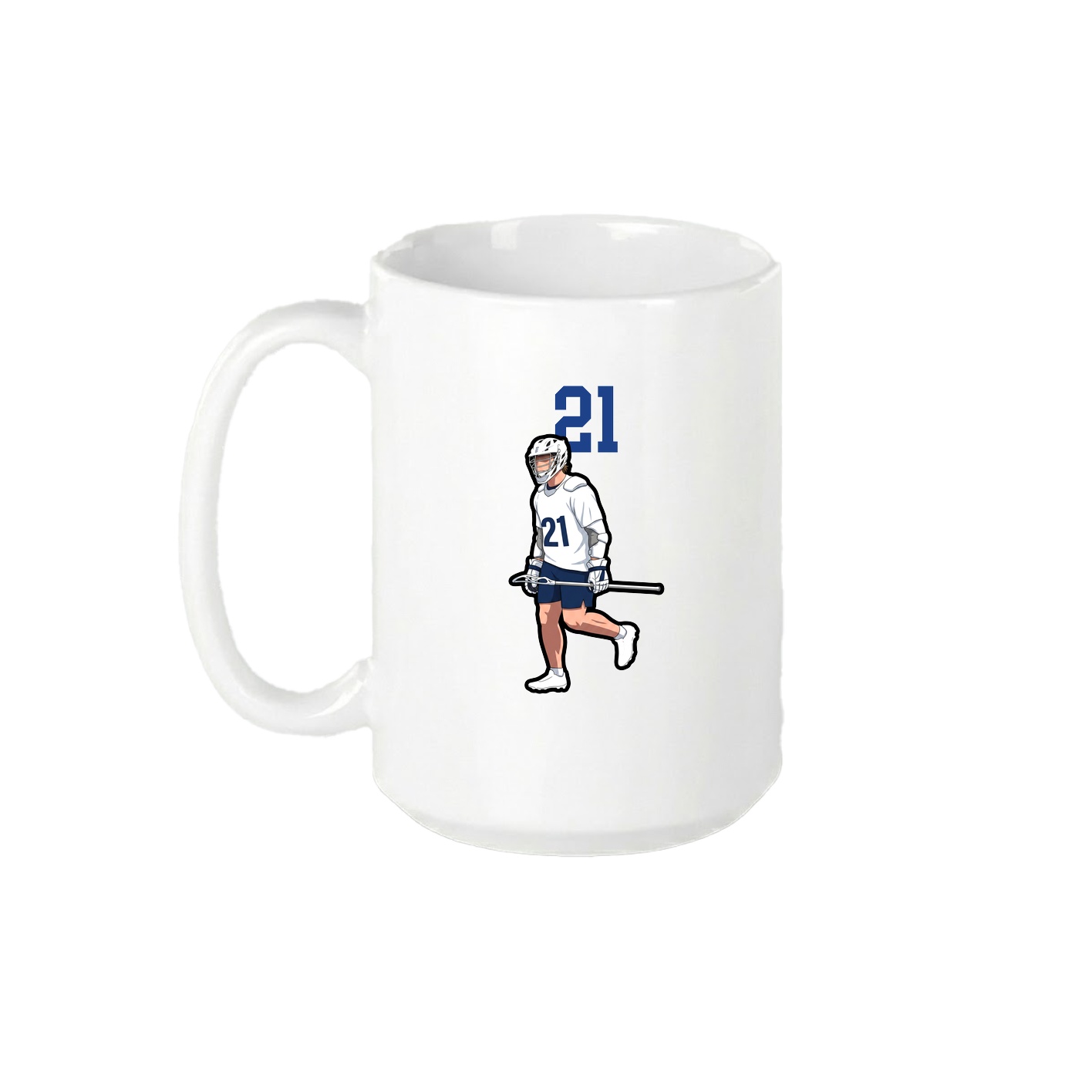 15oz Coffee Mug — Number Top in White
