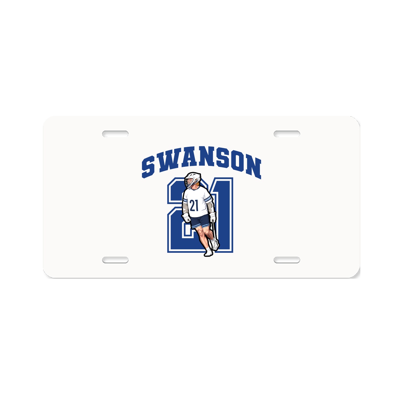 License Plate — Number in Classic