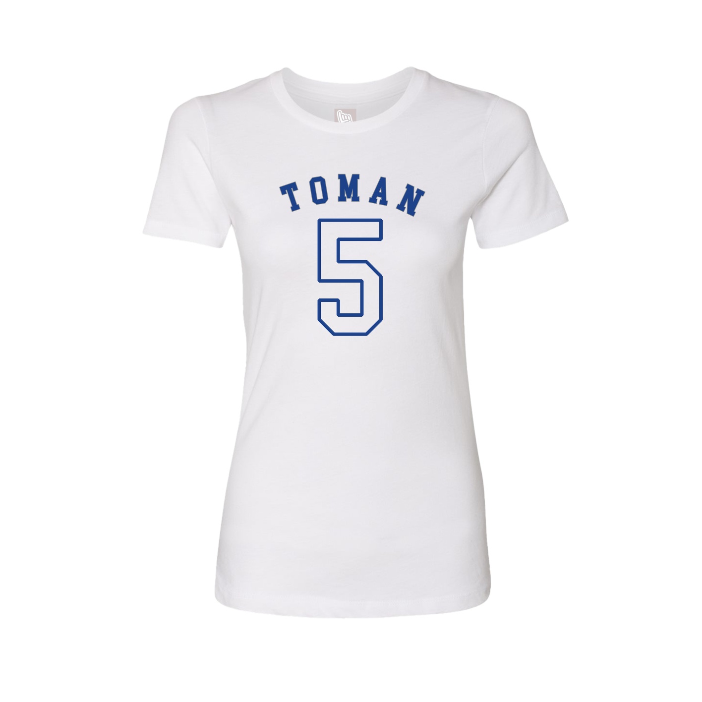 Fitted Women's Tee — Shirsey Arch in White