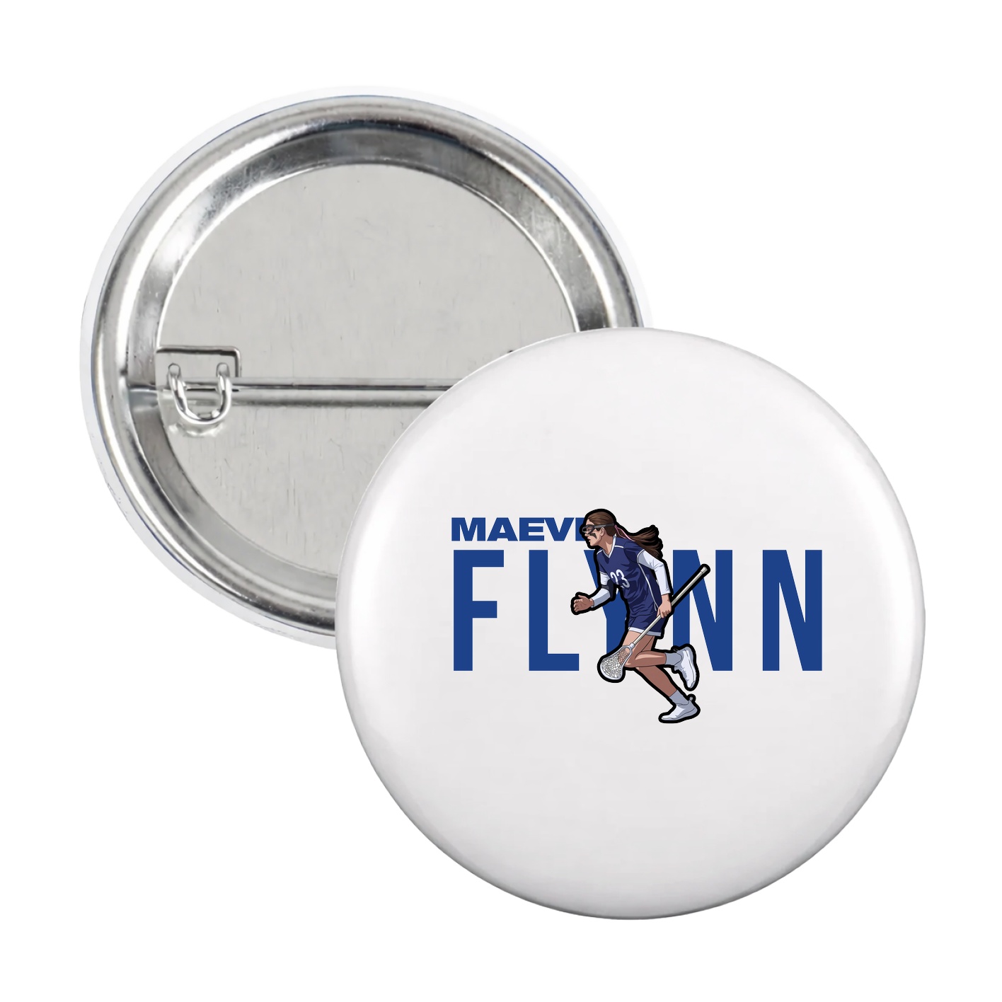 Game Day Button — Player Name in White