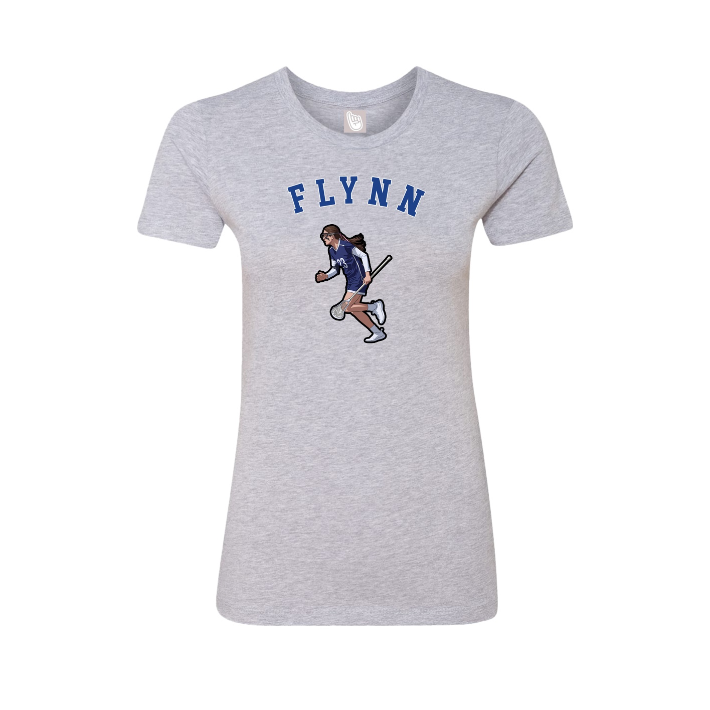 Fitted Women's Tee — Shirsey Arch in Grey