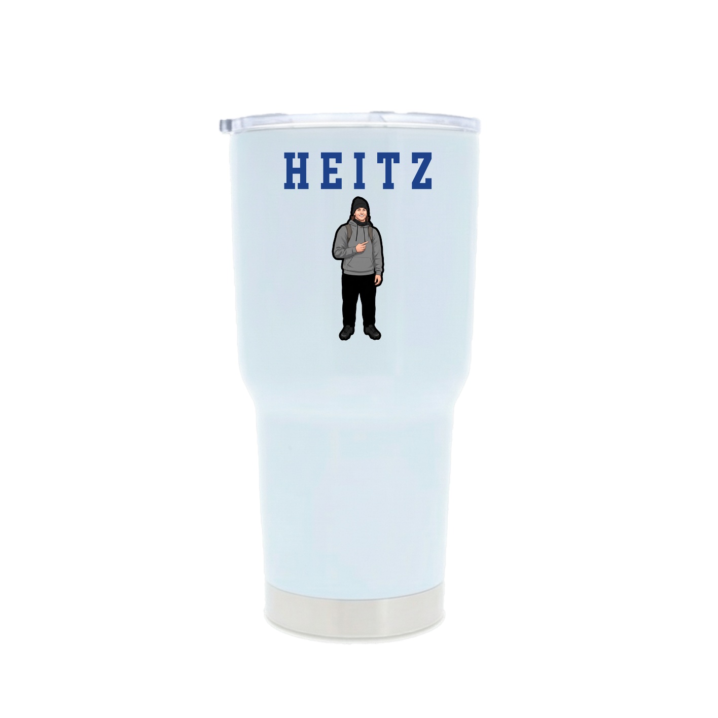 30oz Stainless Steel Tumbler — Shirsey in White