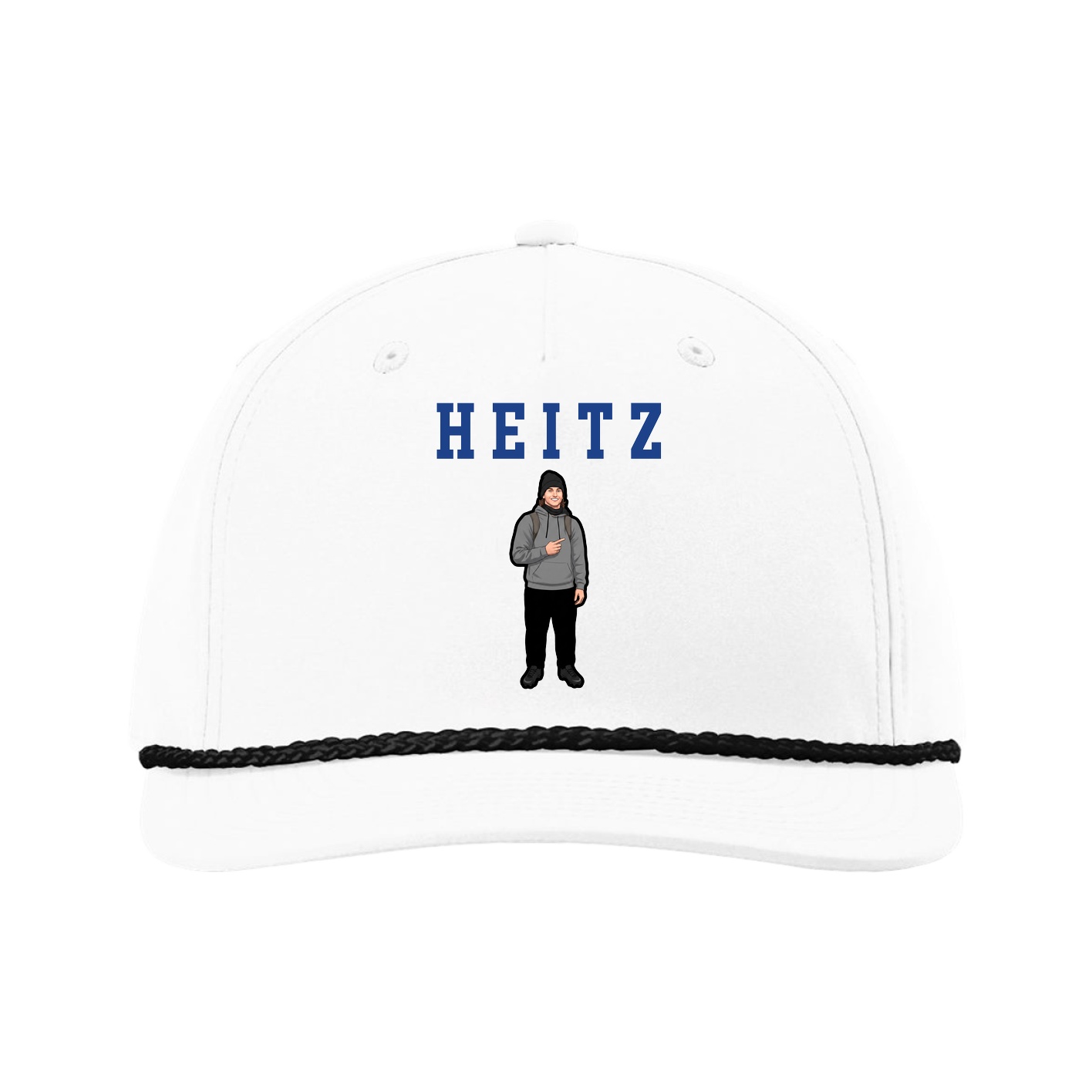 Five-Panel Classic Rope Cap — Shirsey in White