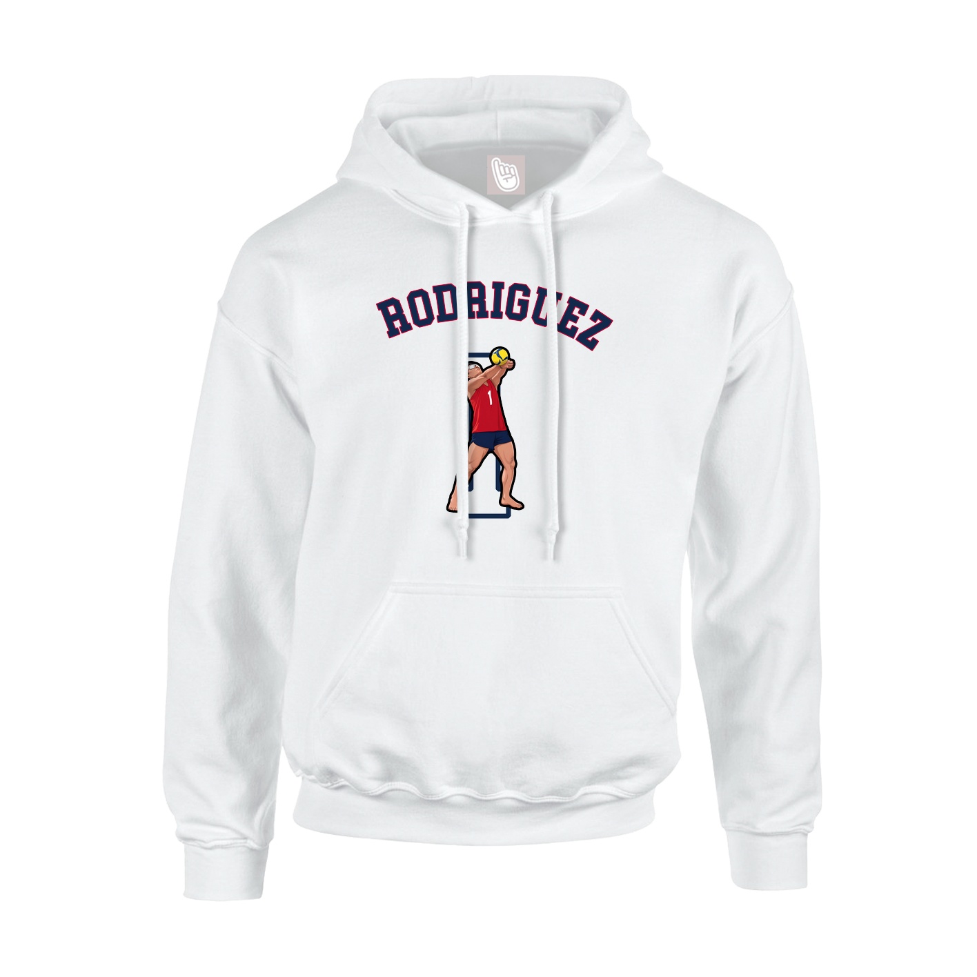 Youth Hoodie — Shirsey Arch in White