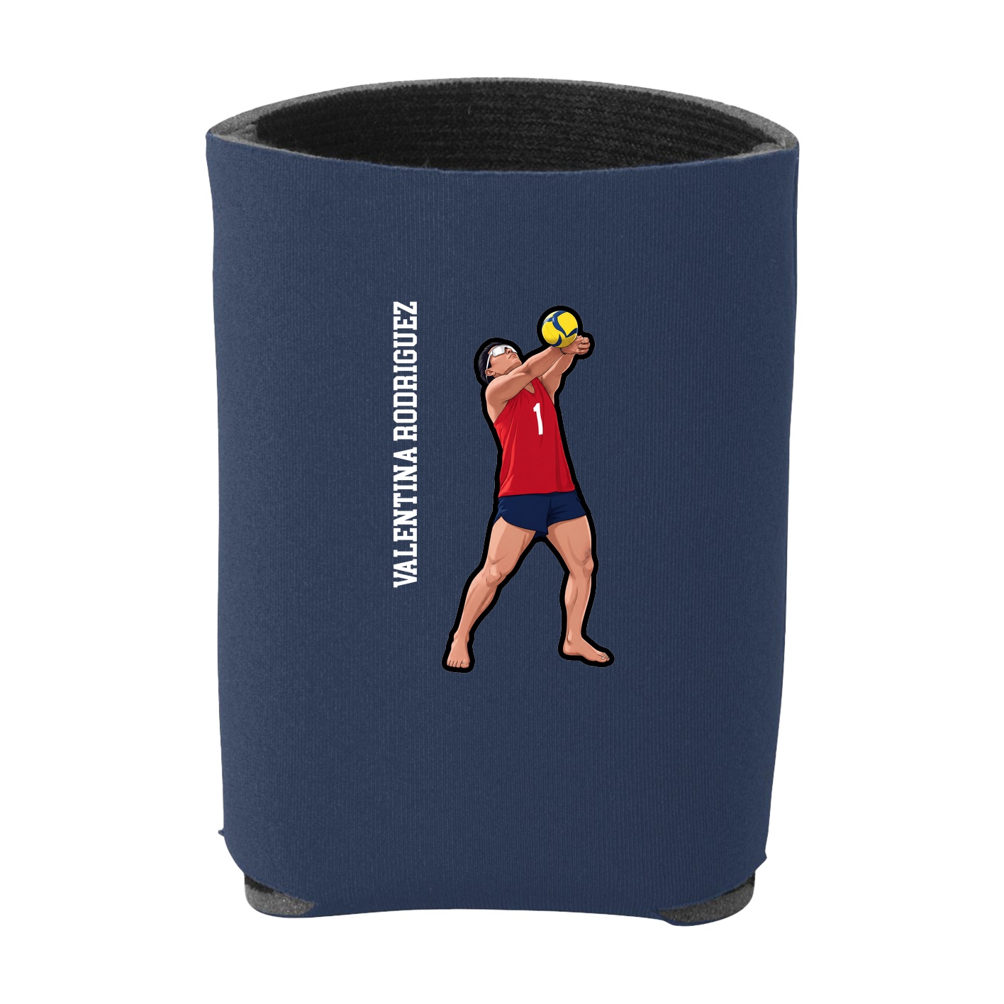 Can Holder — Name Vertical in Navy