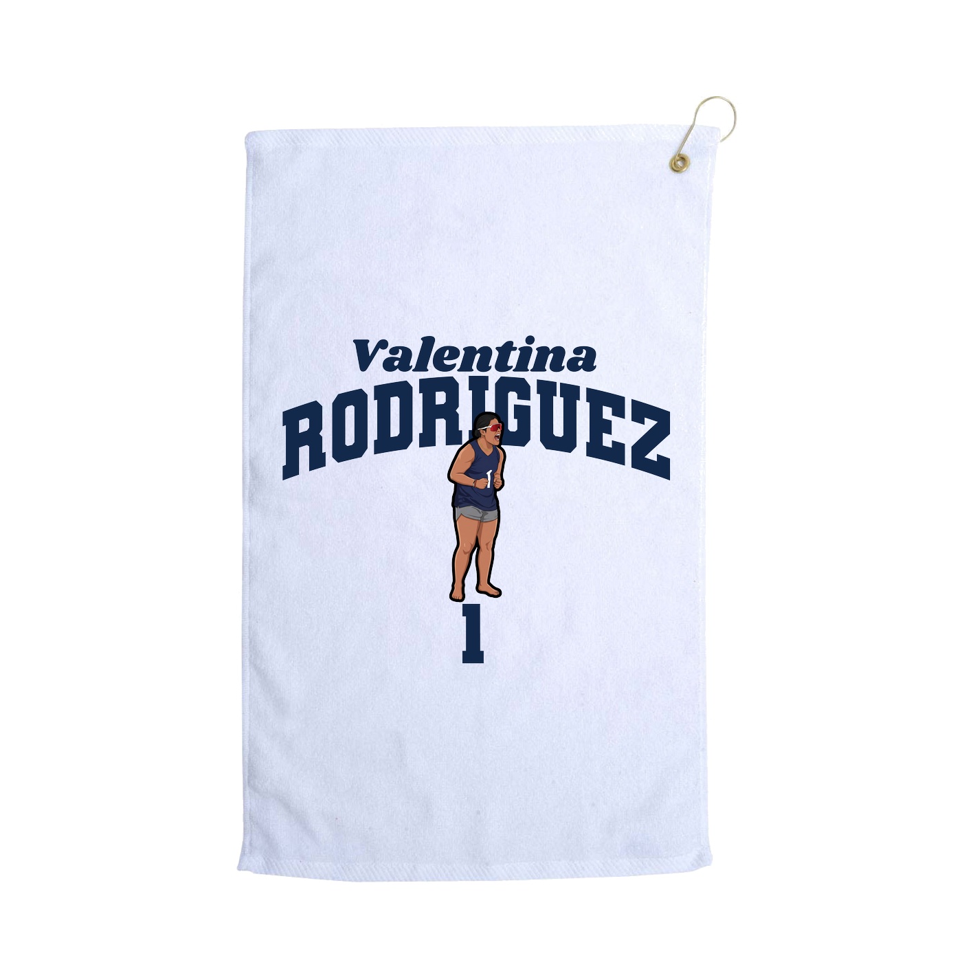 Golf Towel — Signature Arch in White