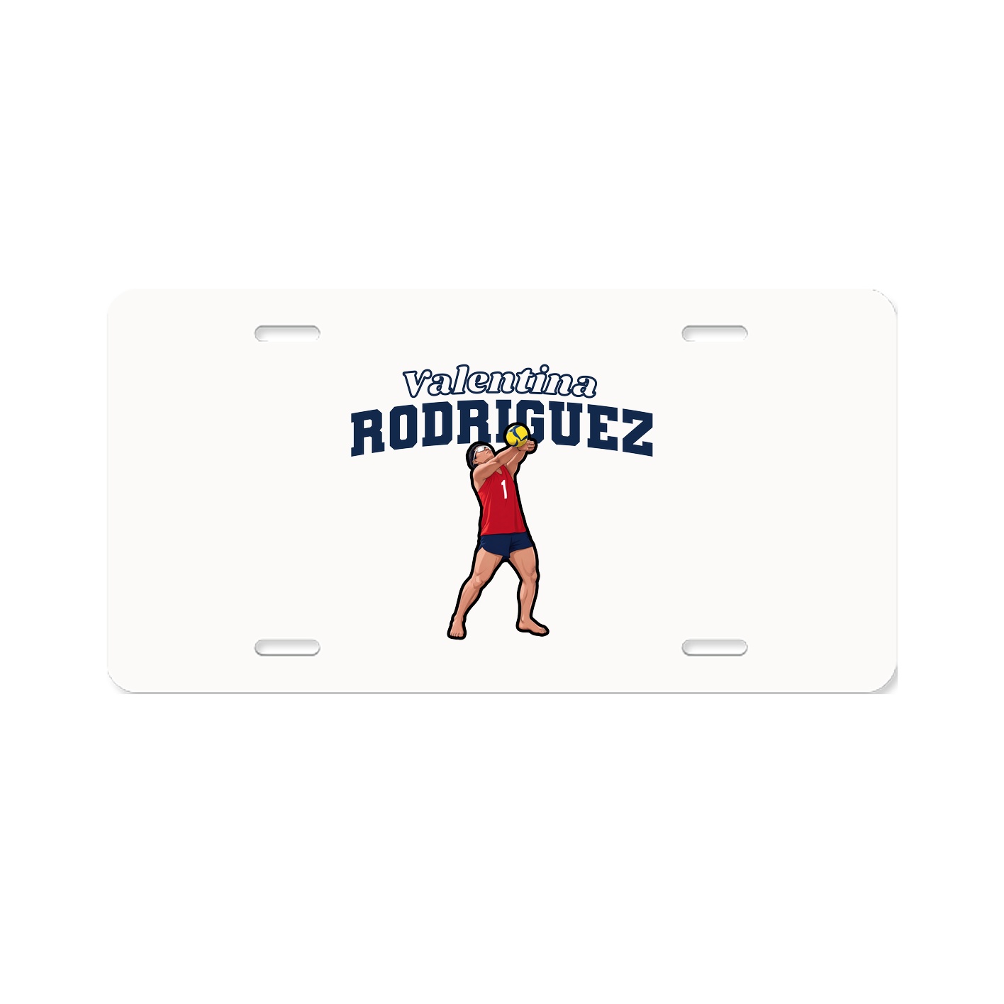 License Plate — Name Arch in Classic