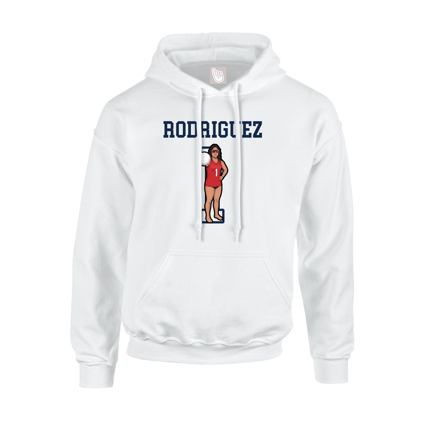Hoodie — Shirsey in White