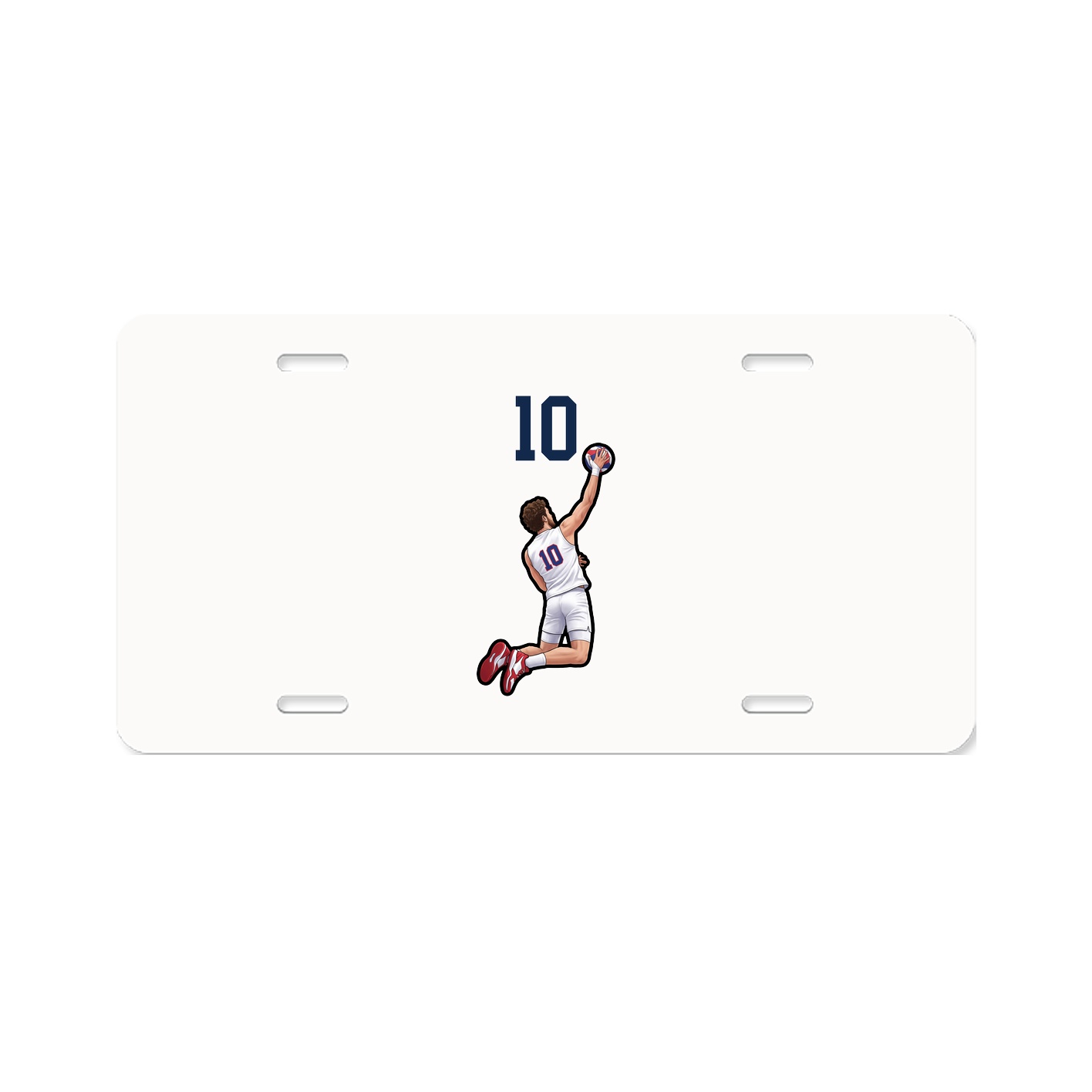 License Plate — Number Top in Classic
