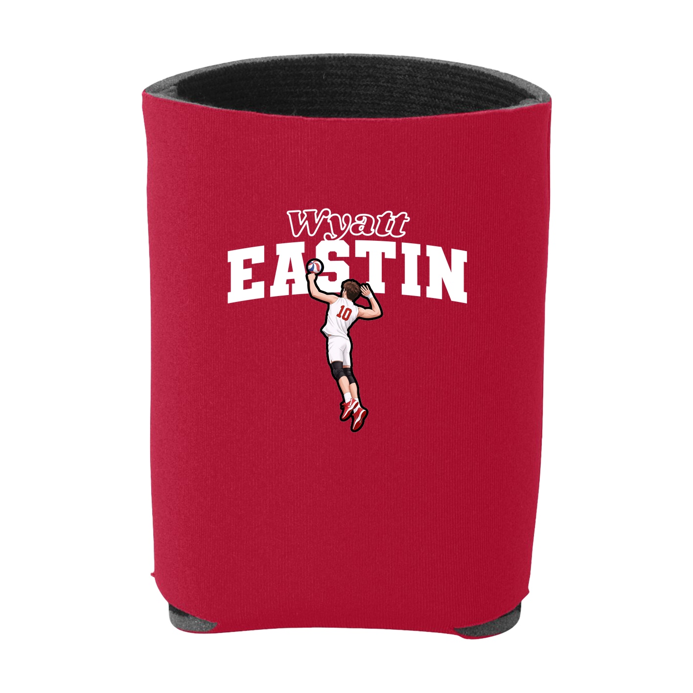 Can Holder — Name Arch in Red