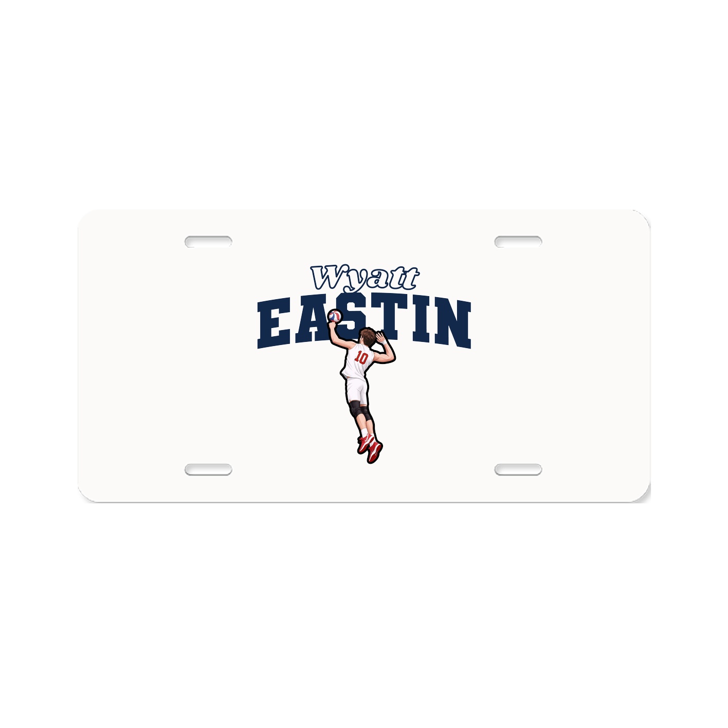 License Plate — Name Arch in Classic
