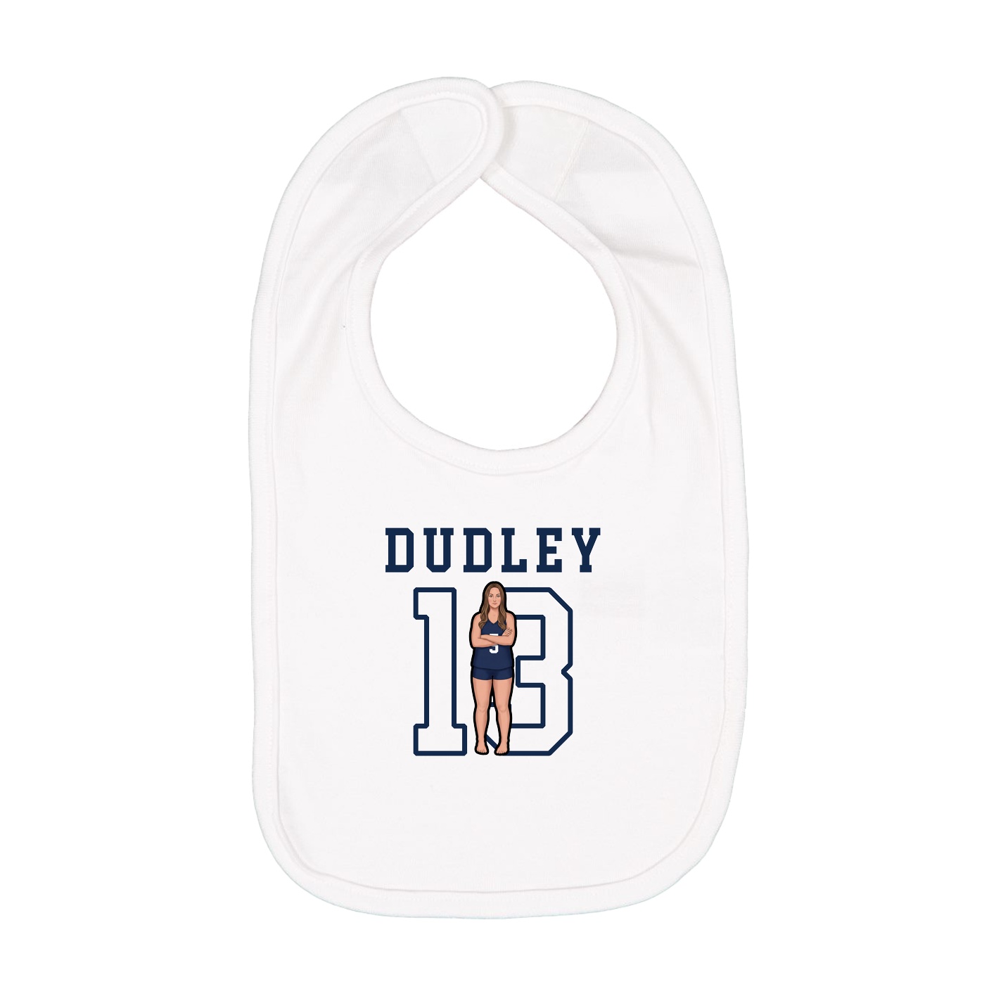 Infant Bib — Shirsey in White