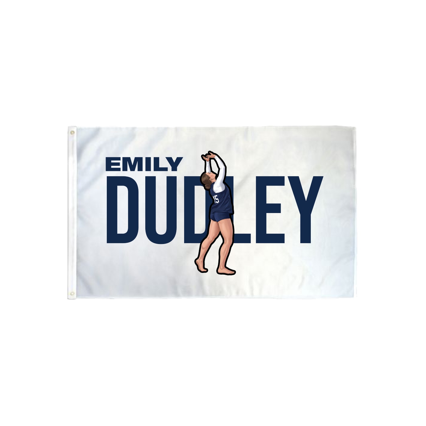 3x5 Flag — Player Name in Classic