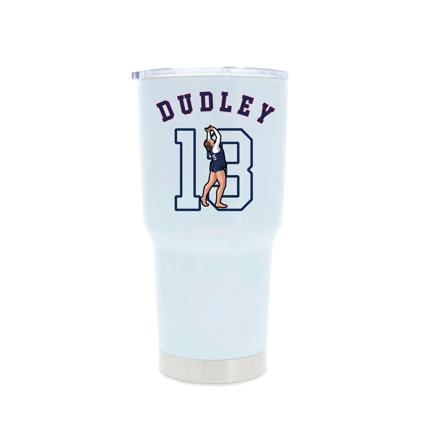 30oz Stainless Steel Tumbler — Shirsey Arch in White
