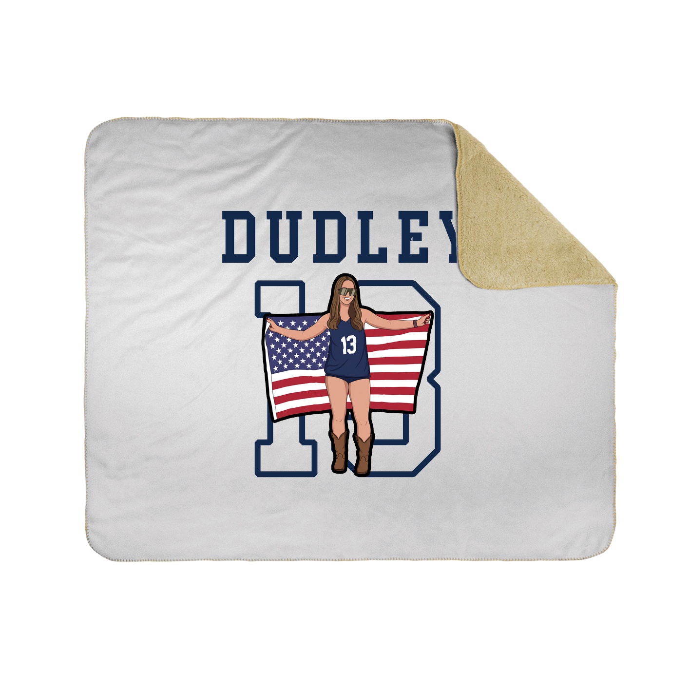 Throw Blanket — Shirsey in White
