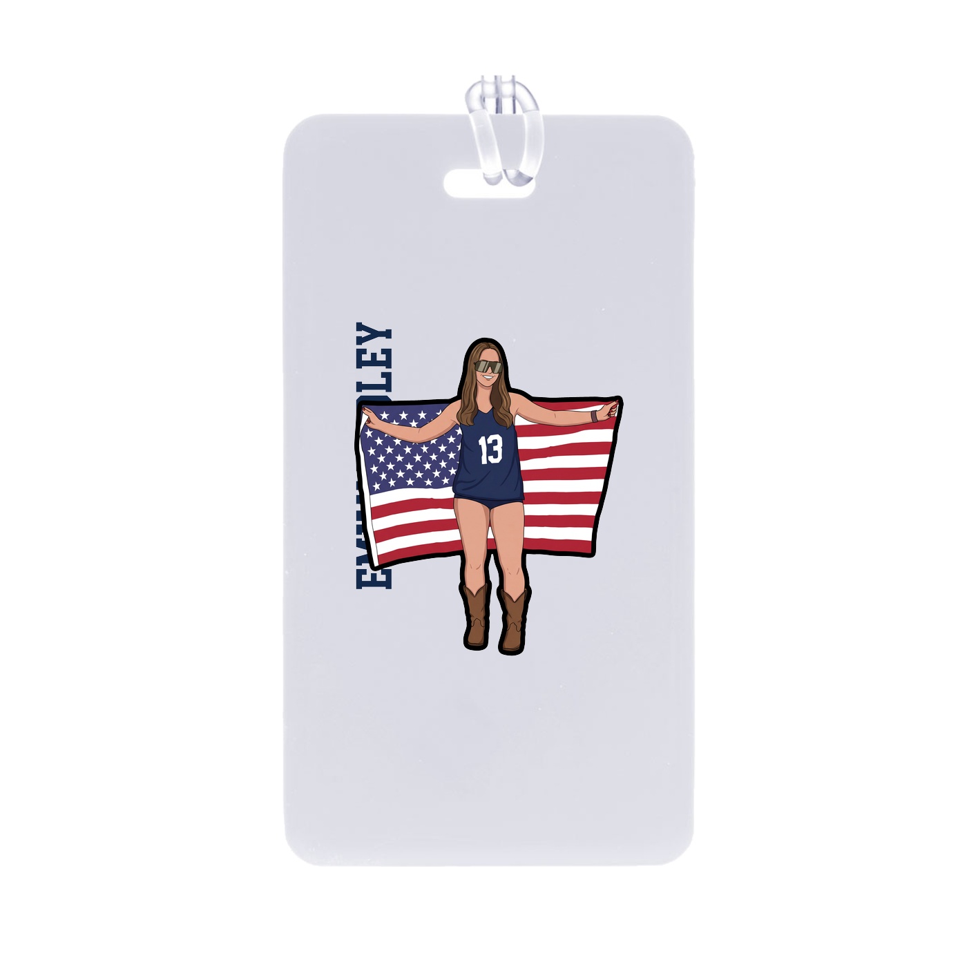 Bag Tag — Name Vertical in Classic