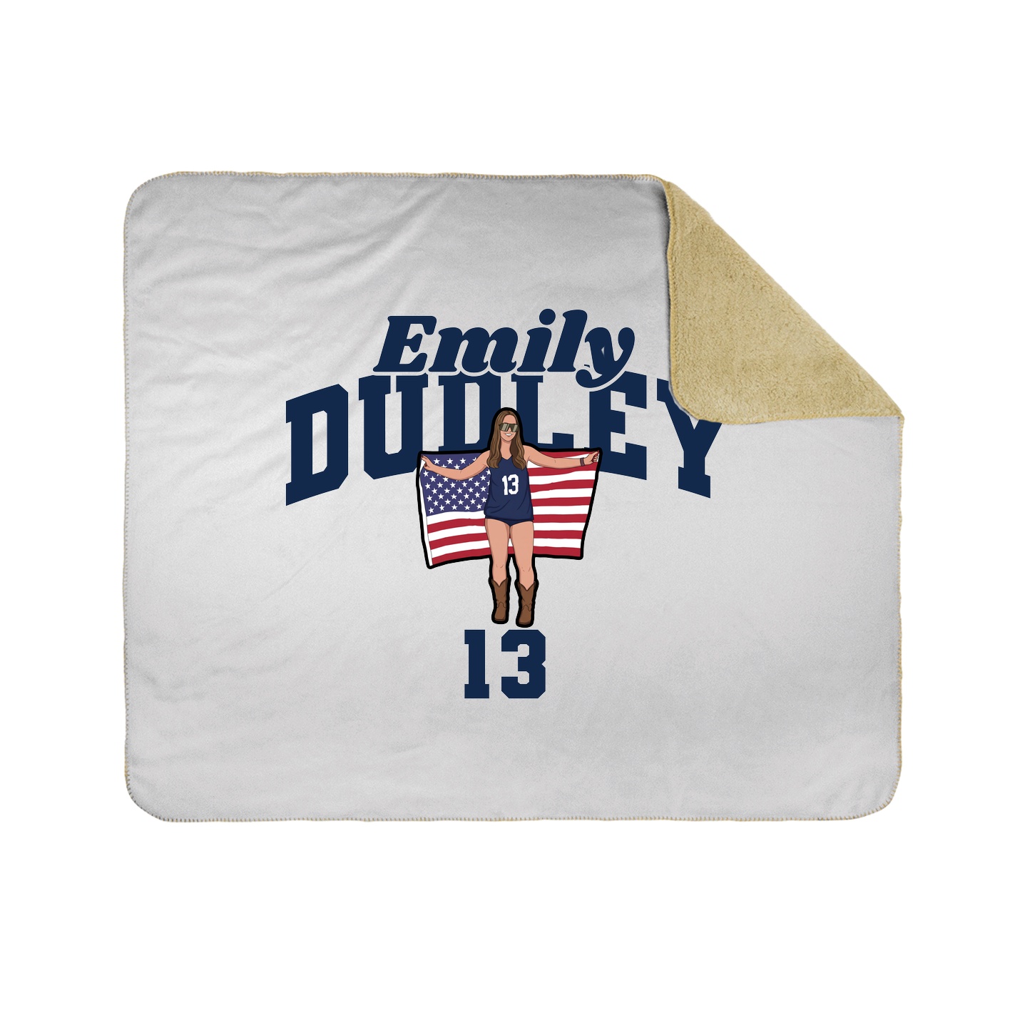 Throw Blanket — Signature Arch in White