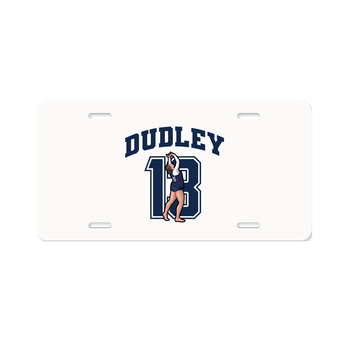 License Plate — Number in Classic