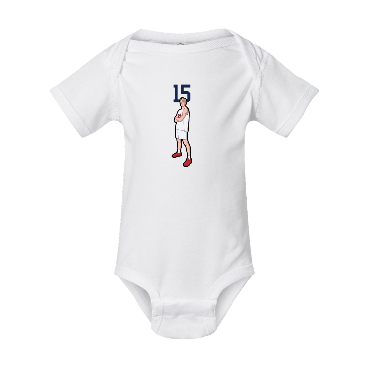 Baby Onesie — Number Top in White