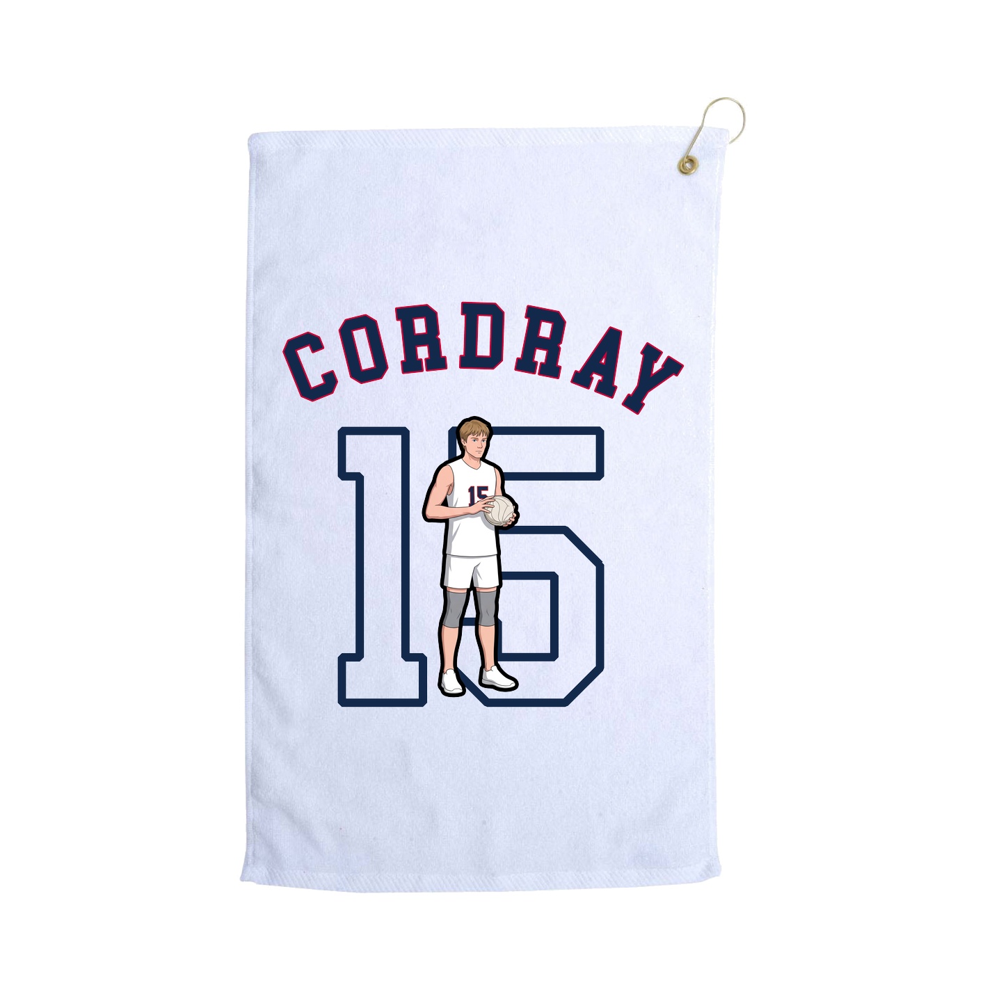 Golf Towel — Shirsey Arch in White