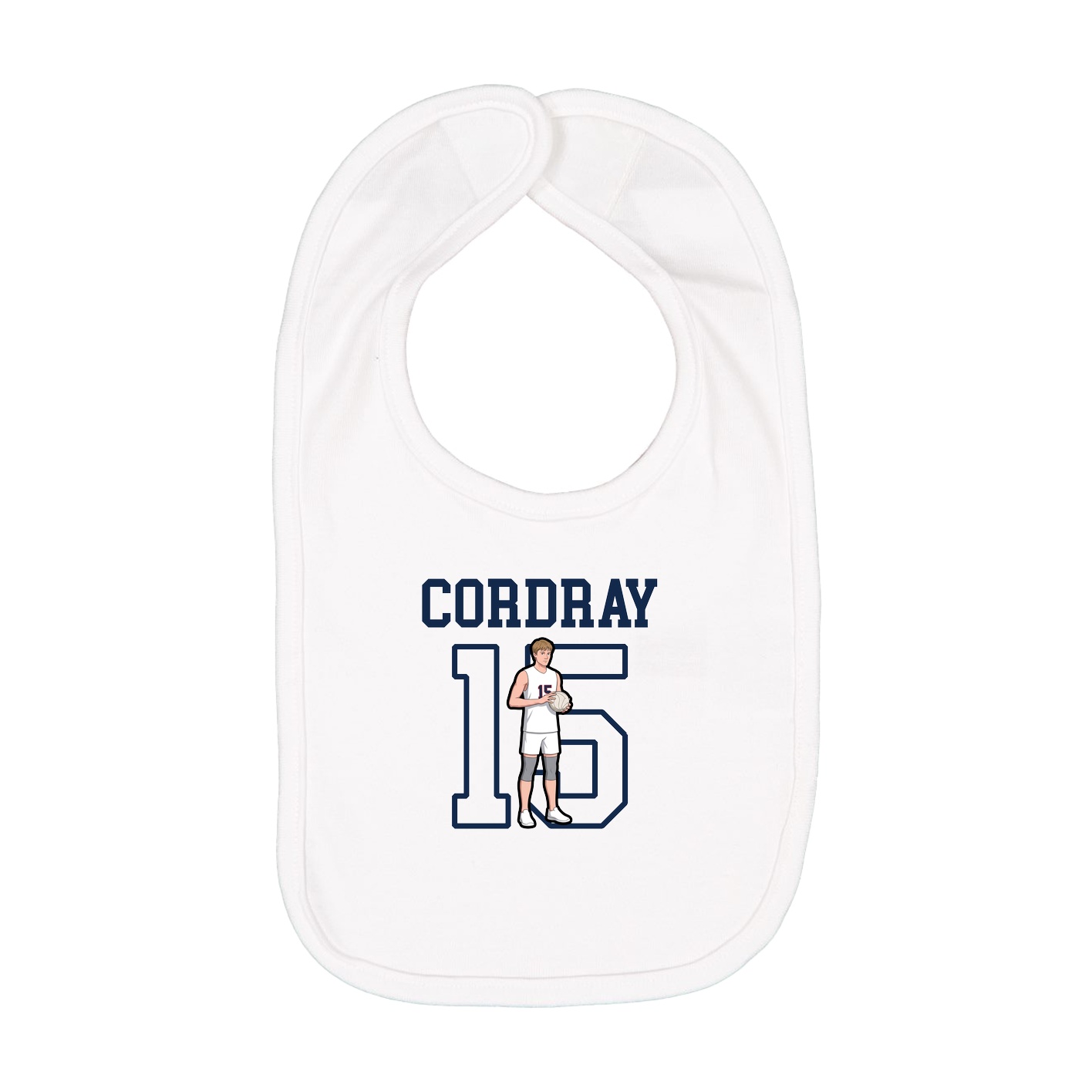 Infant Bib — Shirsey in White