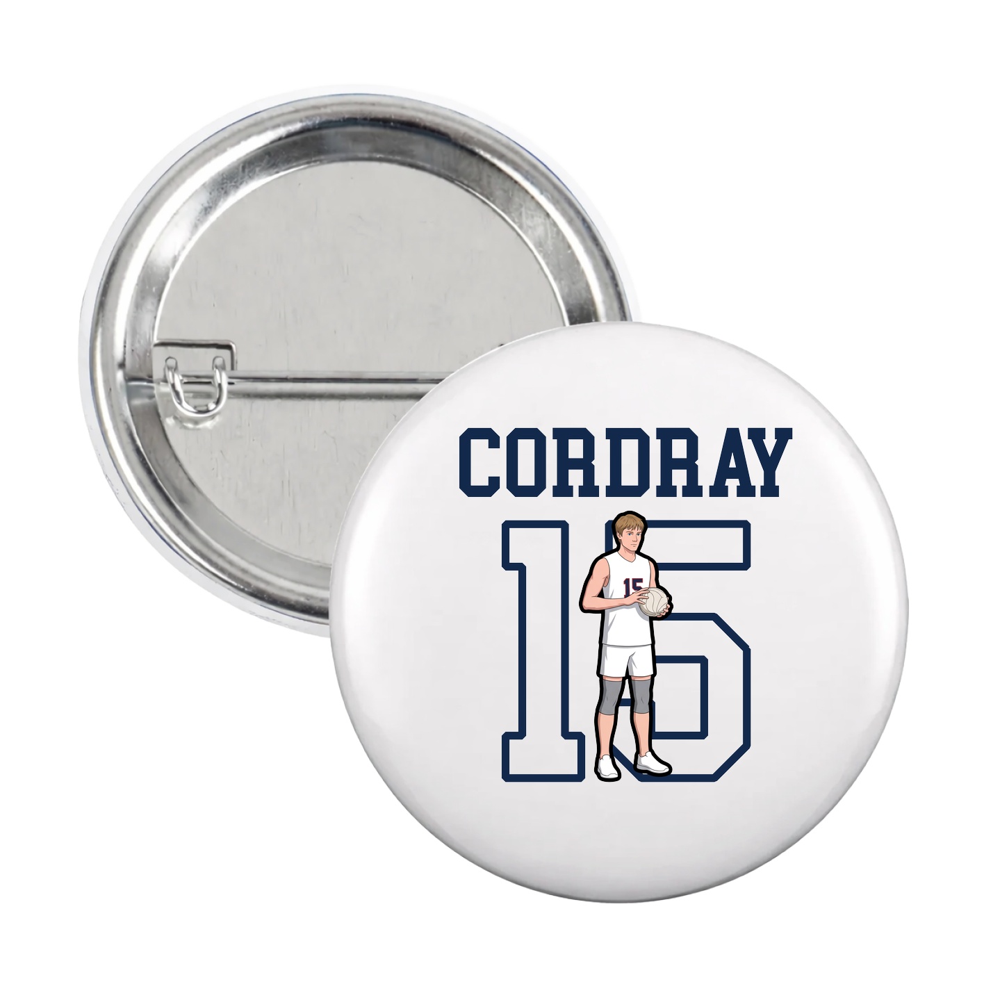 Game Day Button — Shirsey in White