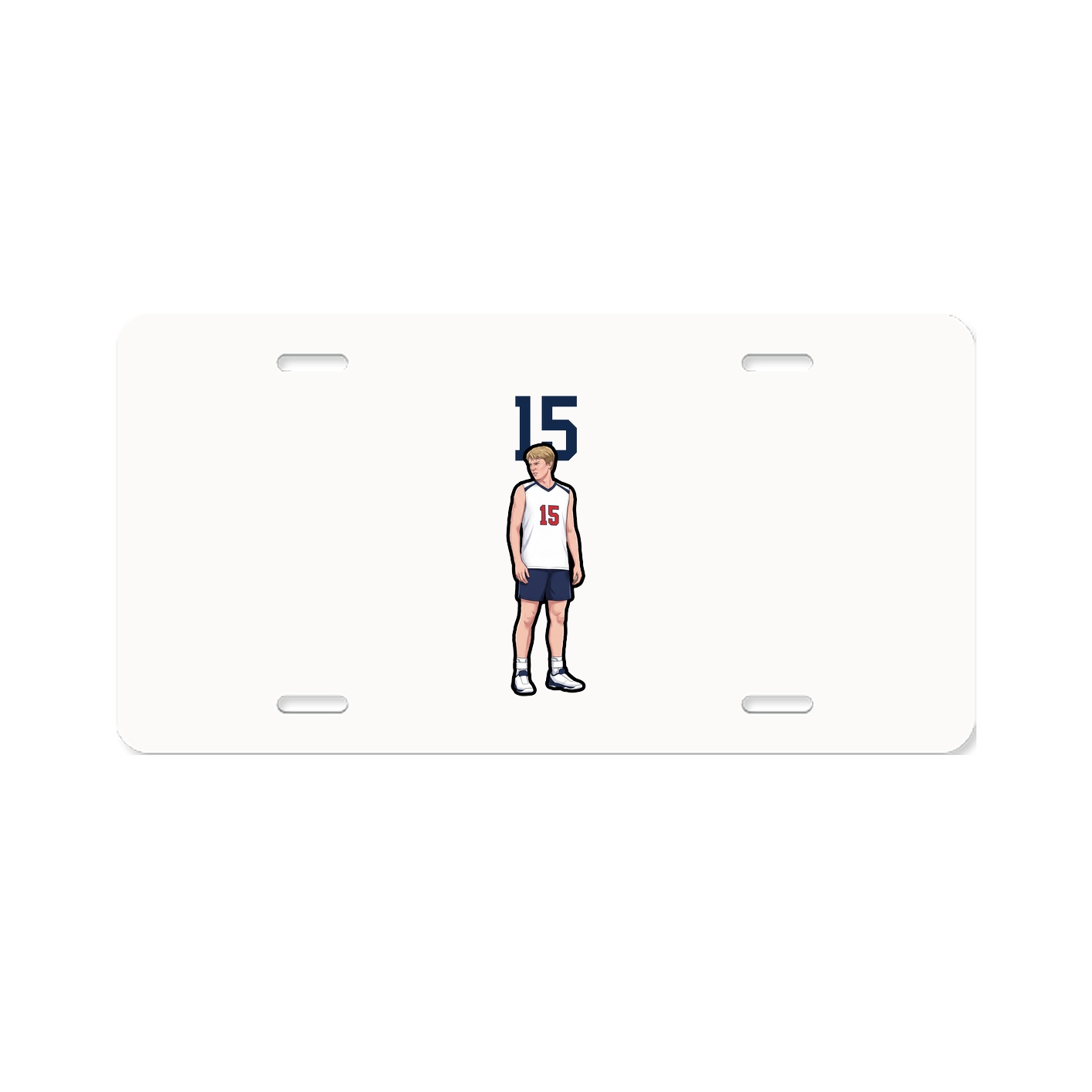 License Plate — Number Top in Classic