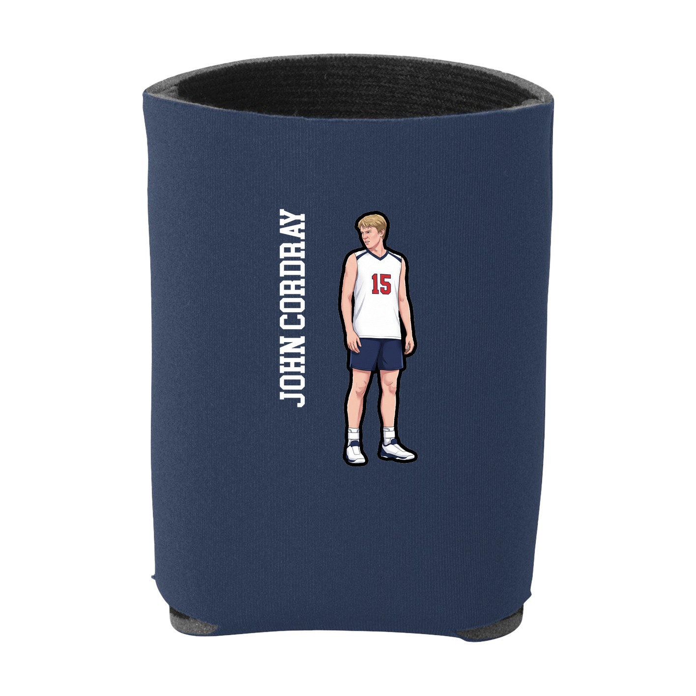 Can Holder — Name Vertical in Navy