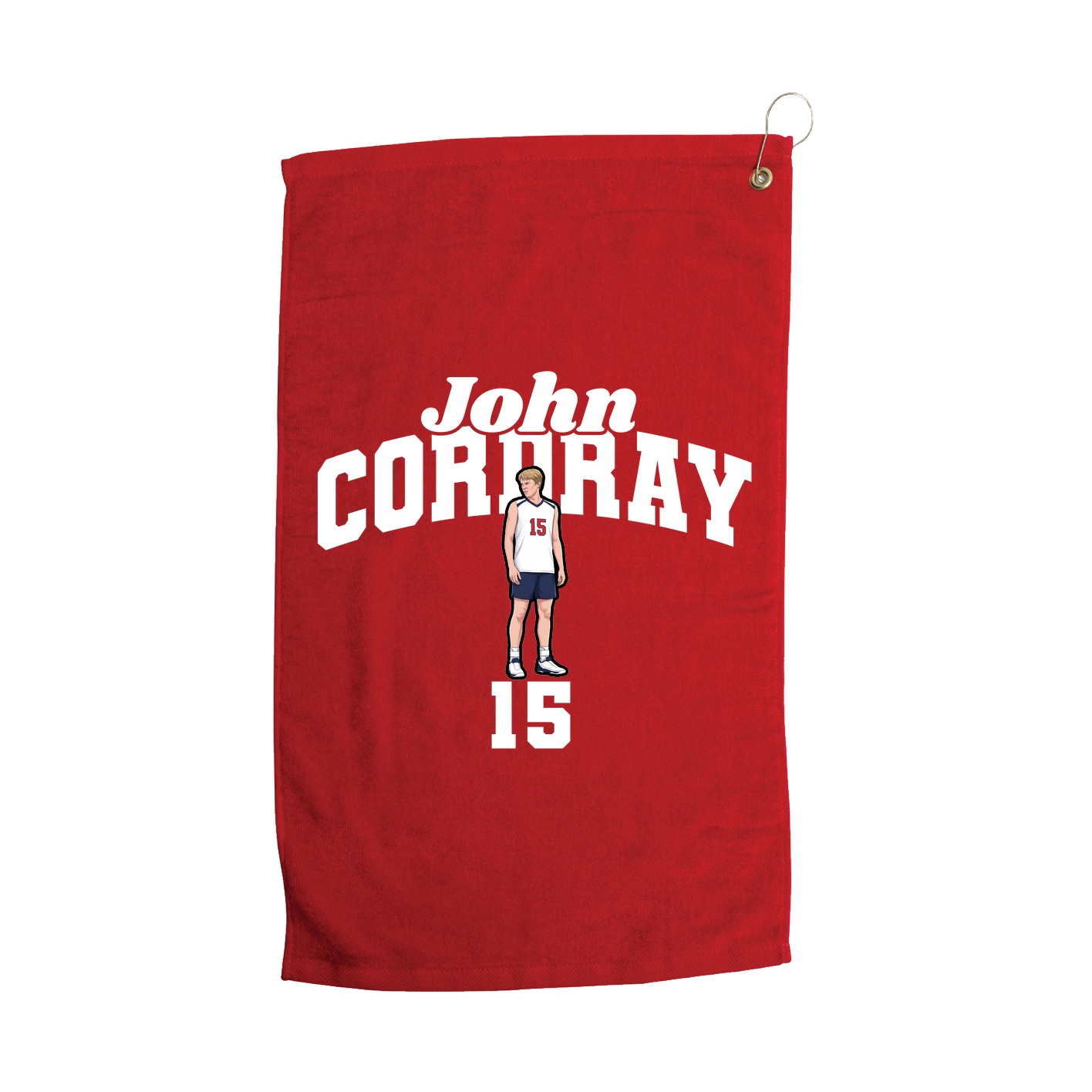 Golf Towel — Signature Arch in Red