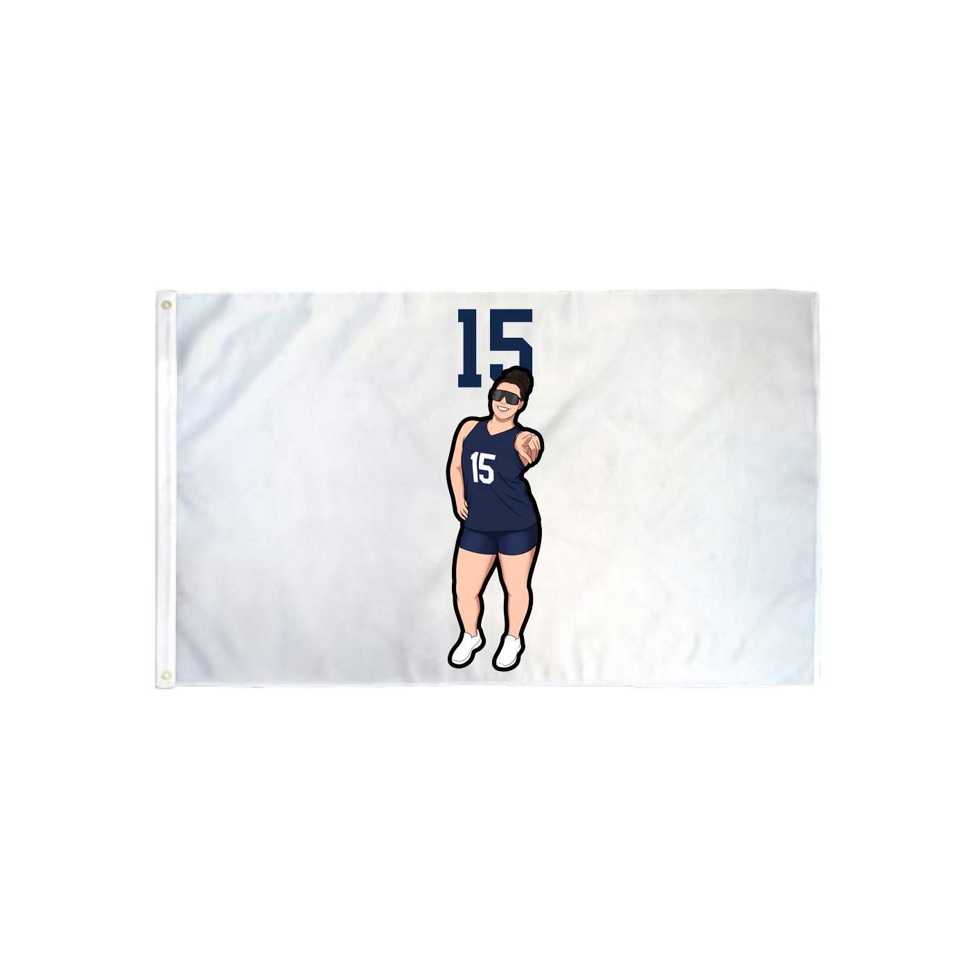 3x5 Flag — Number Top in Classic