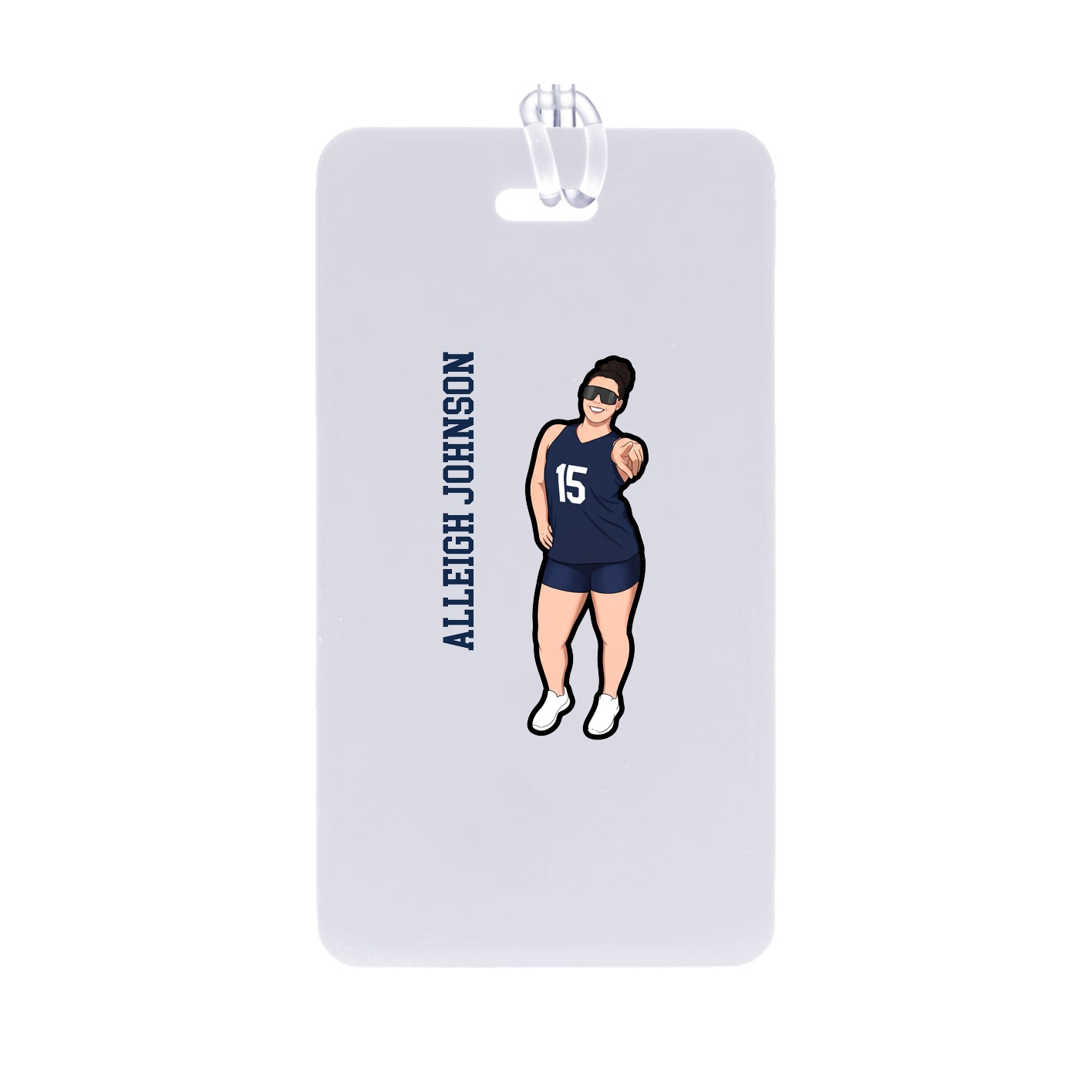 Bag Tag — Name Vertical in Classic