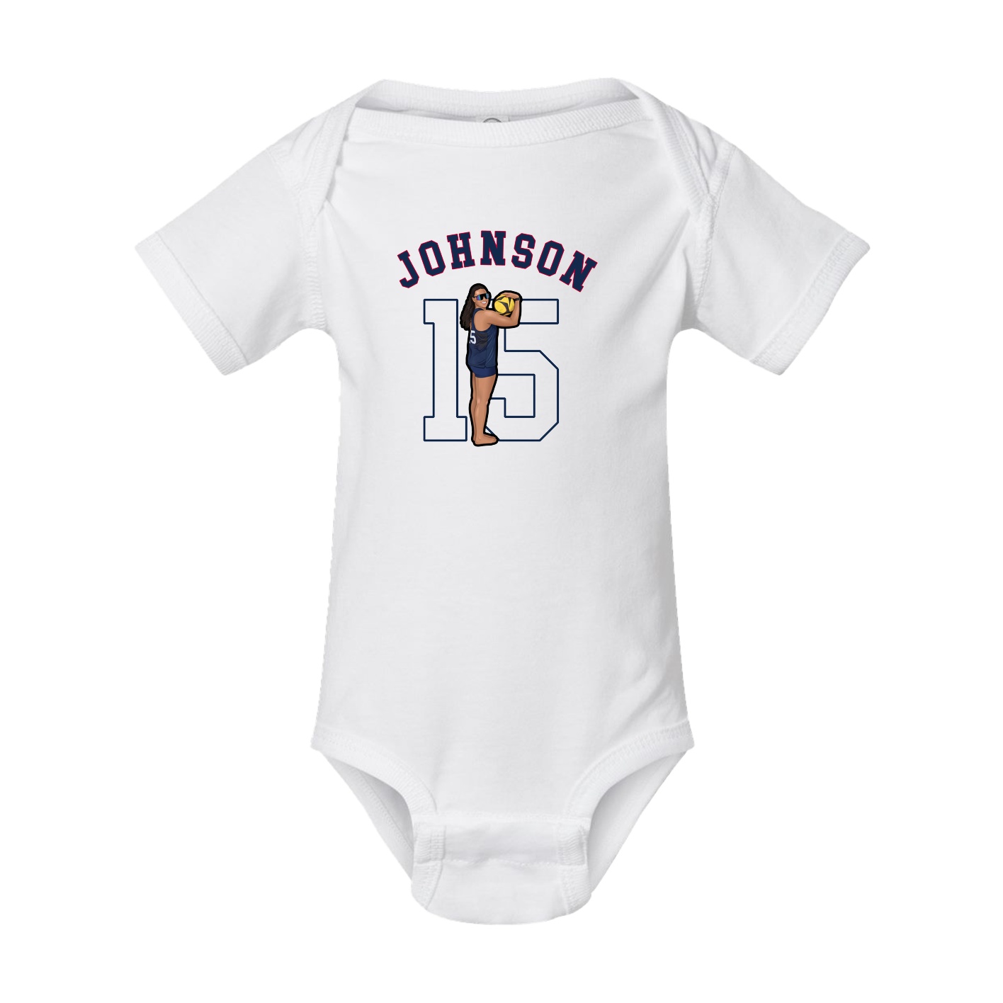 Baby Onesie — Shirsey Arch in White