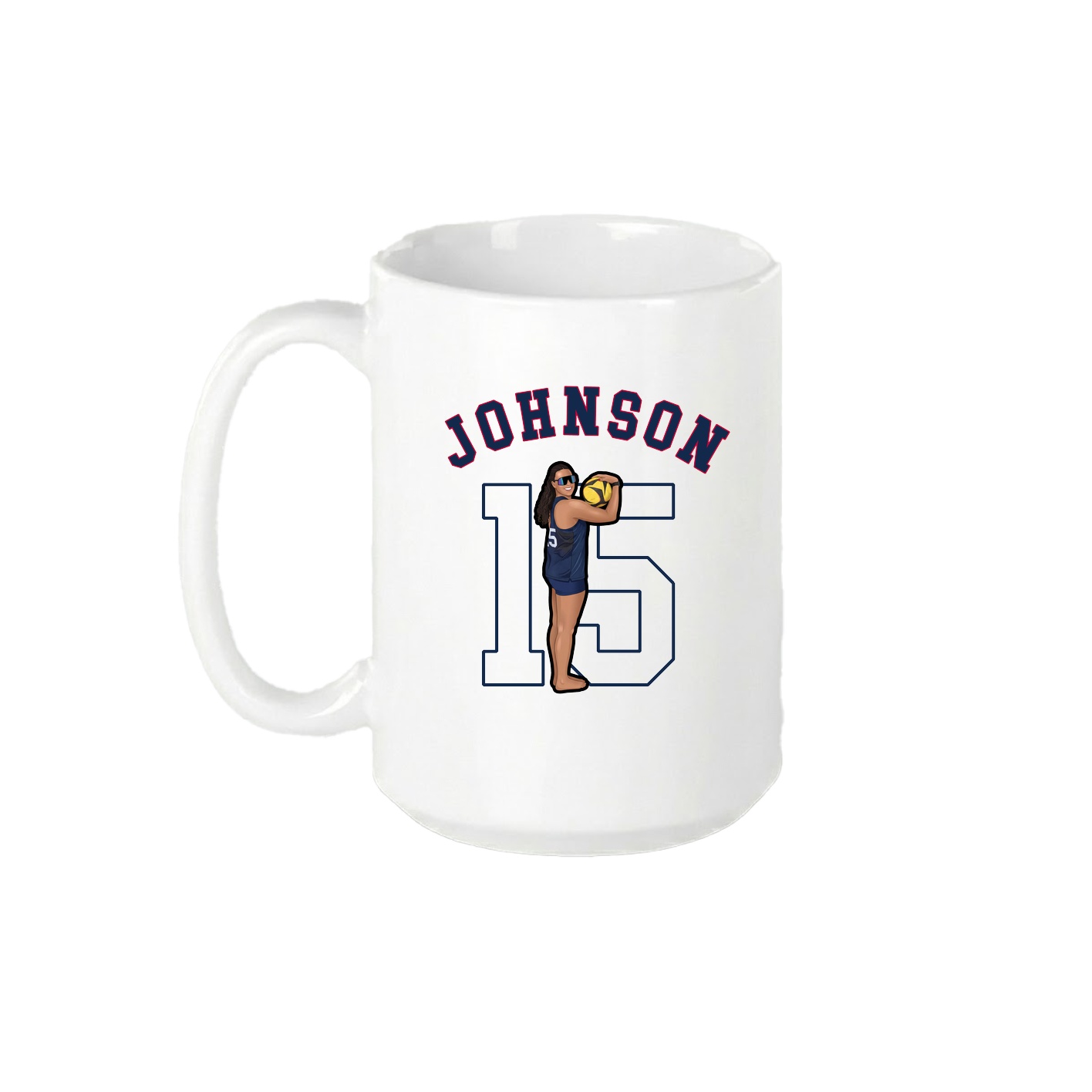 15oz Coffee Mug — Shirsey Arch in White