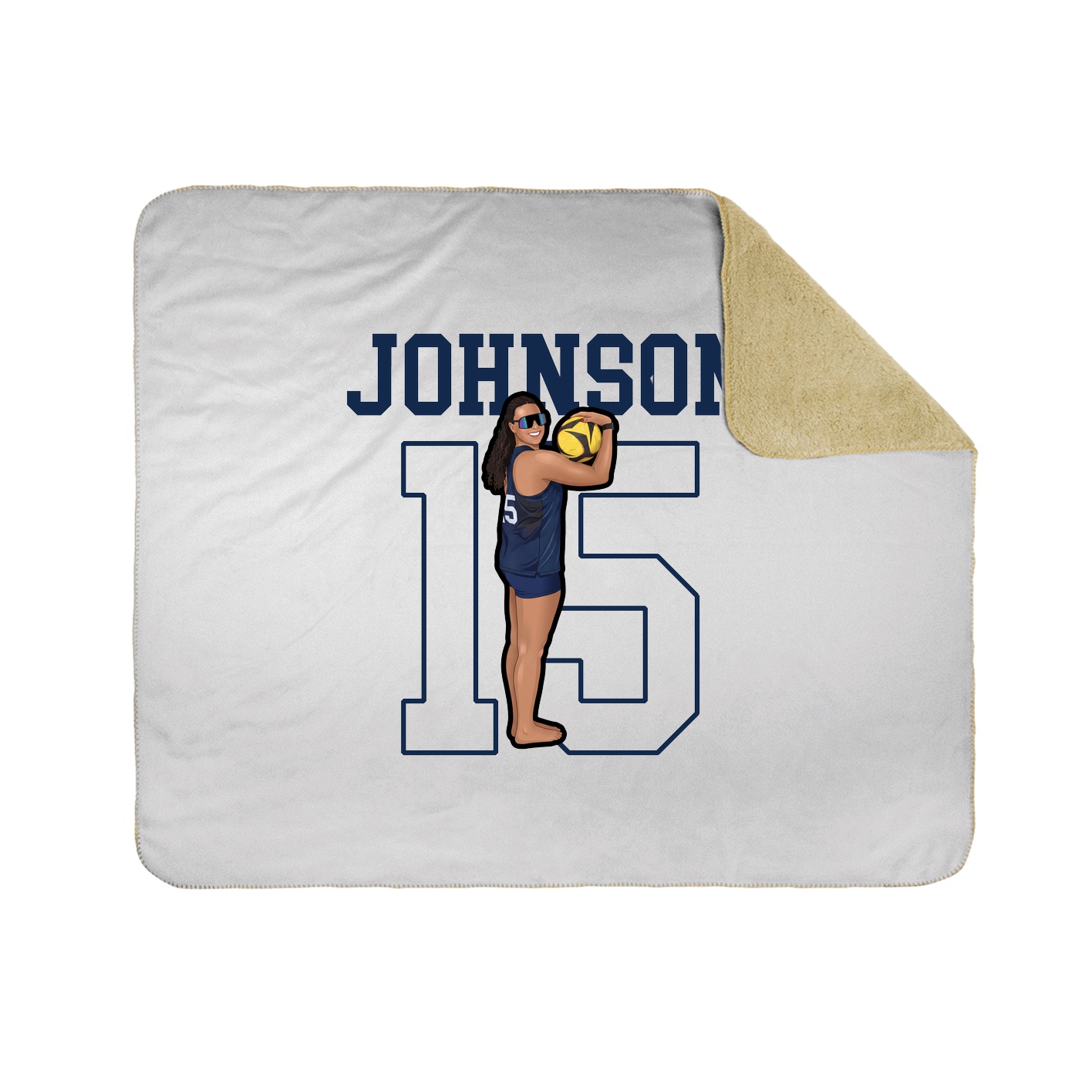 50x60 Sherpa Lined Throw Blanket
