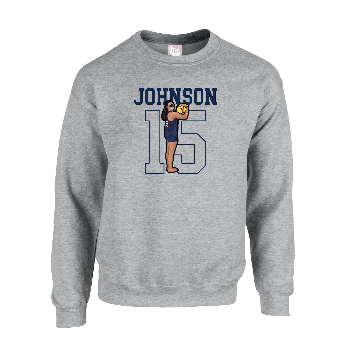 Fleece Crew — Shirsey in Grey