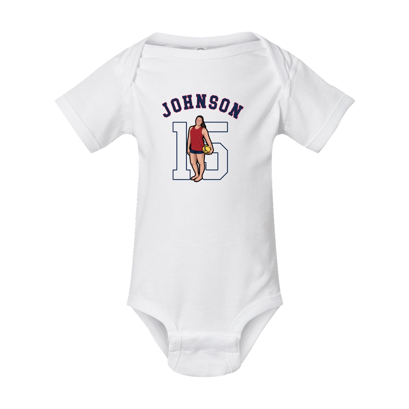 Baby Onesie — Shirsey Arch in White