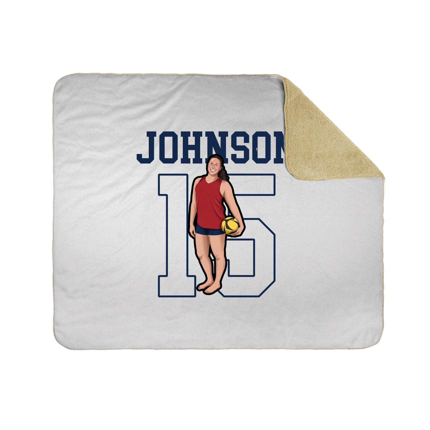 Throw Blanket — Shirsey in White