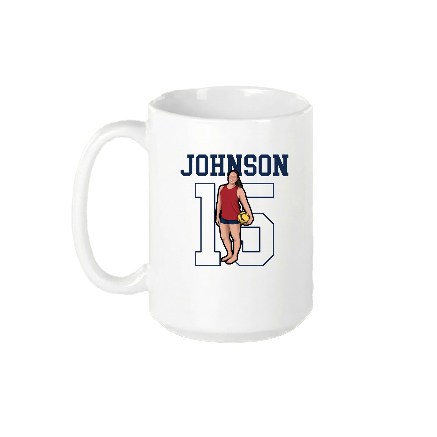 15oz Coffee Mug — Shirsey in White