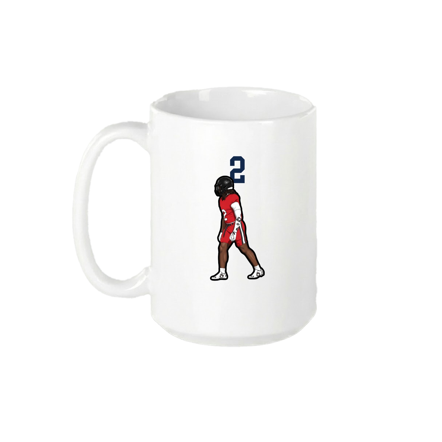 15oz Coffee Mug — Number Top in White