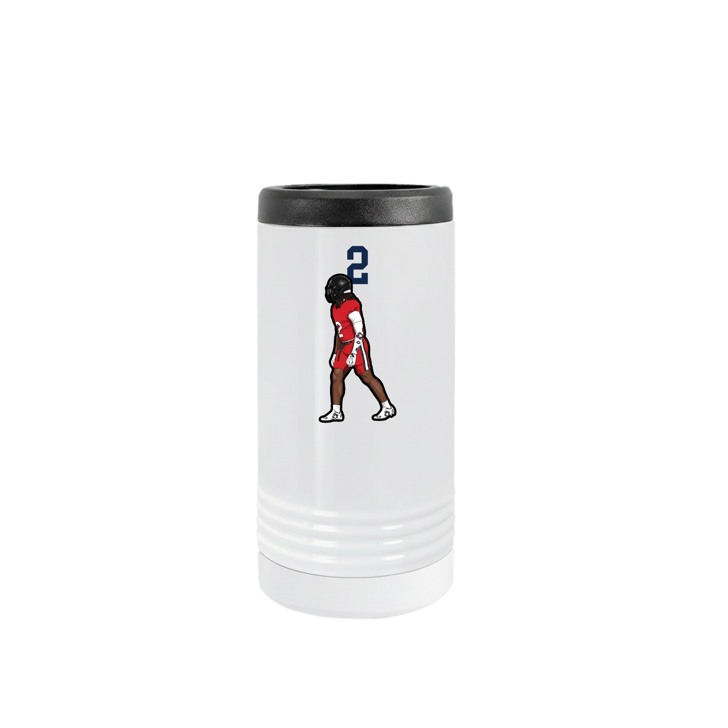 Slim Beverage Holder — Number Top in White