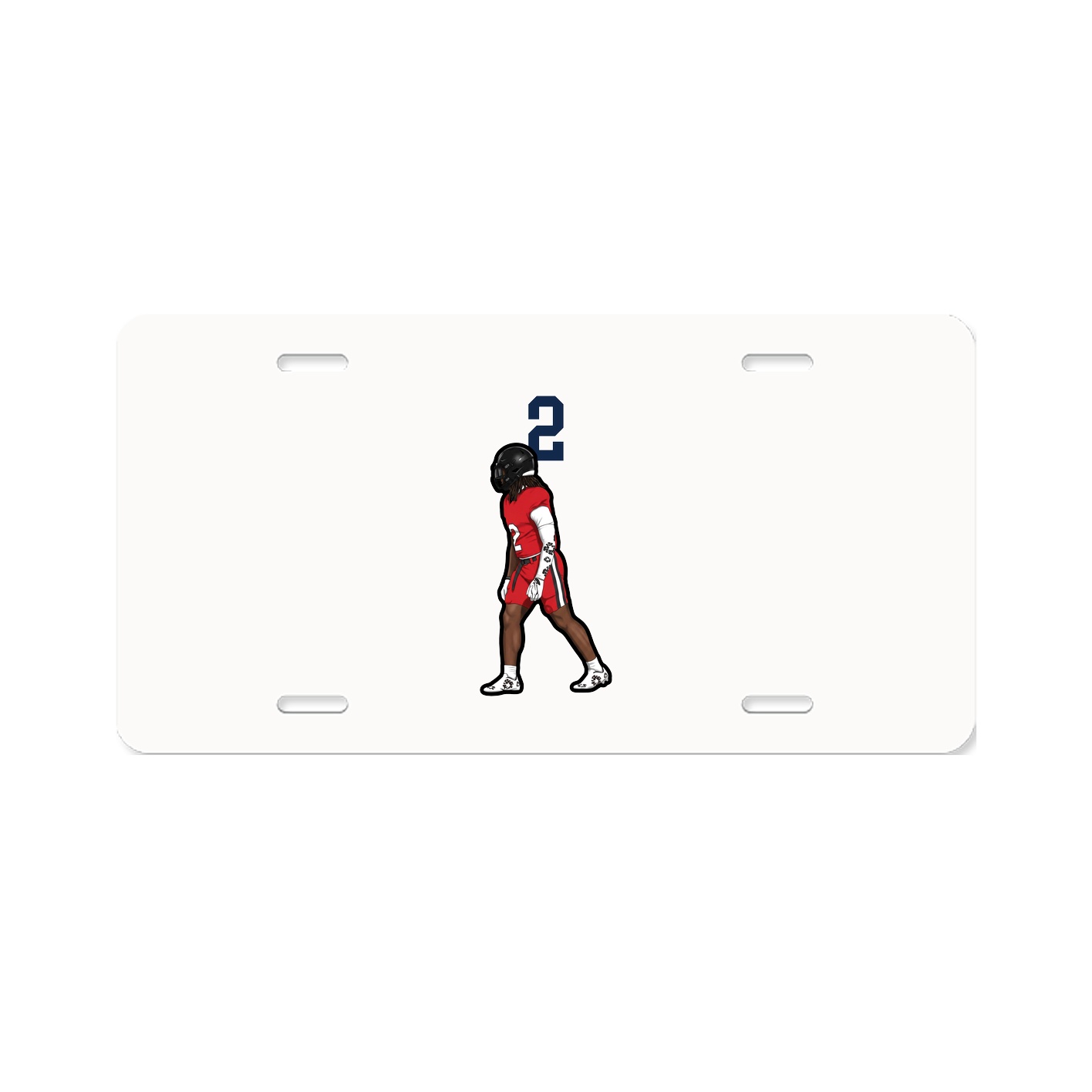 License Plate — Number Top in Classic