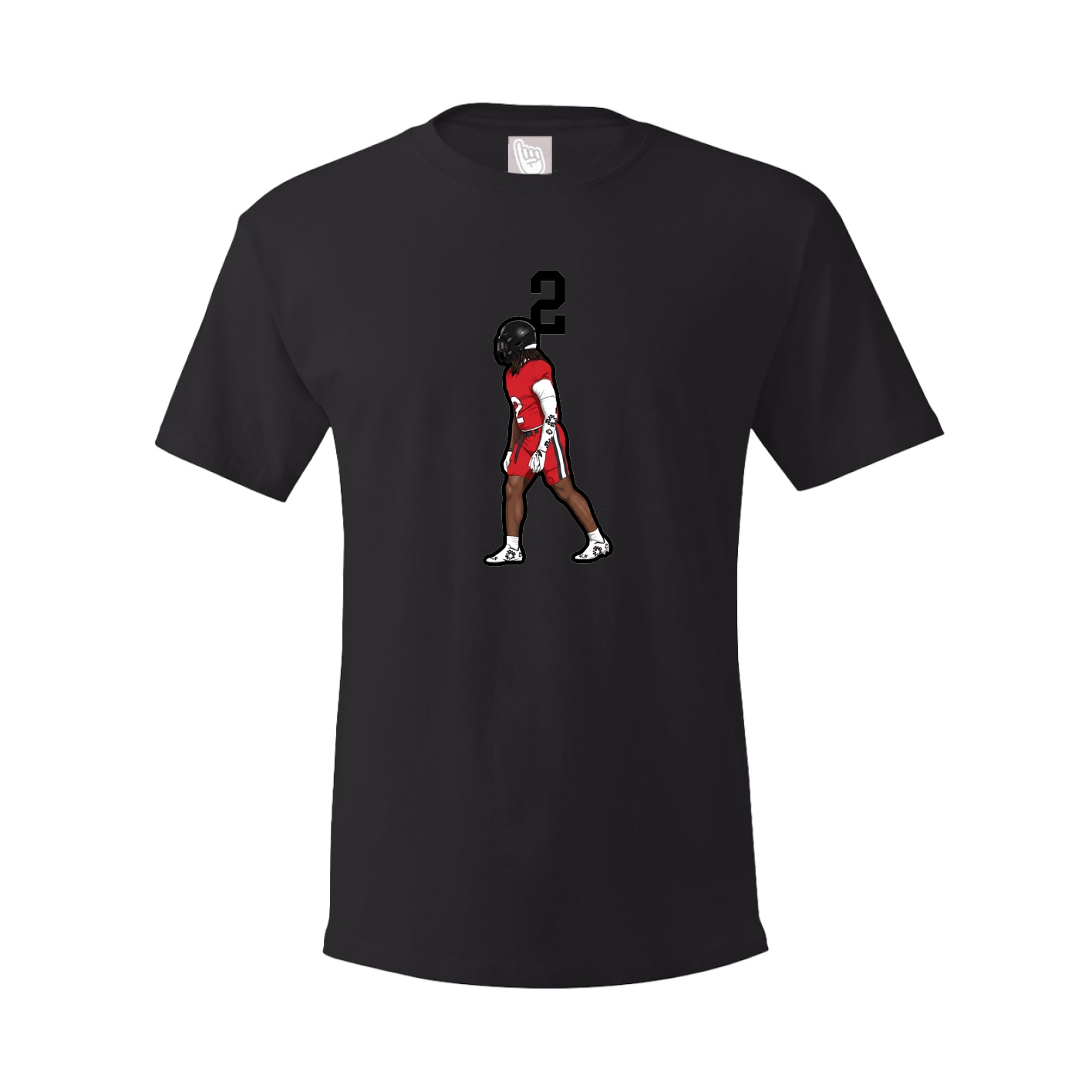 Youth Tee — Number Top in Black